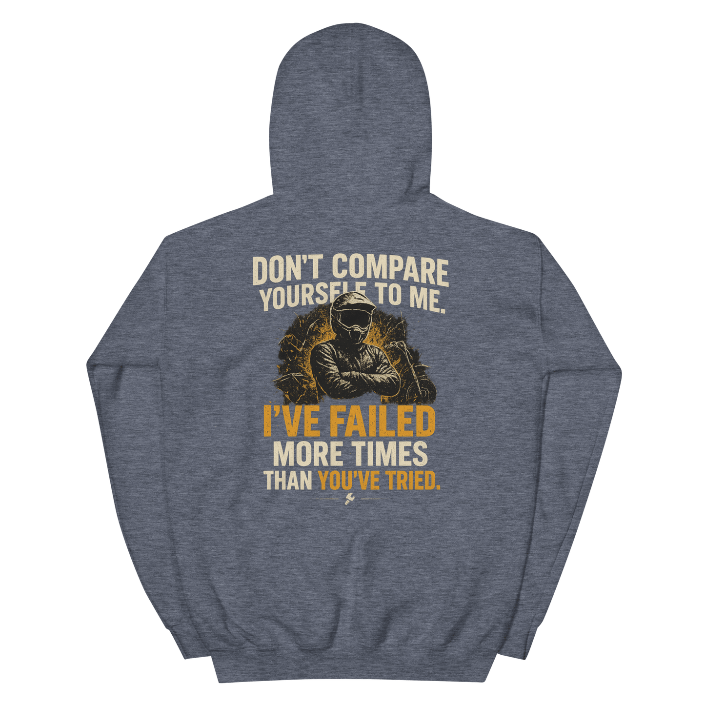 Unisex Compare Hoodie Heather Sport Dark Navy - Kirik Motorsports