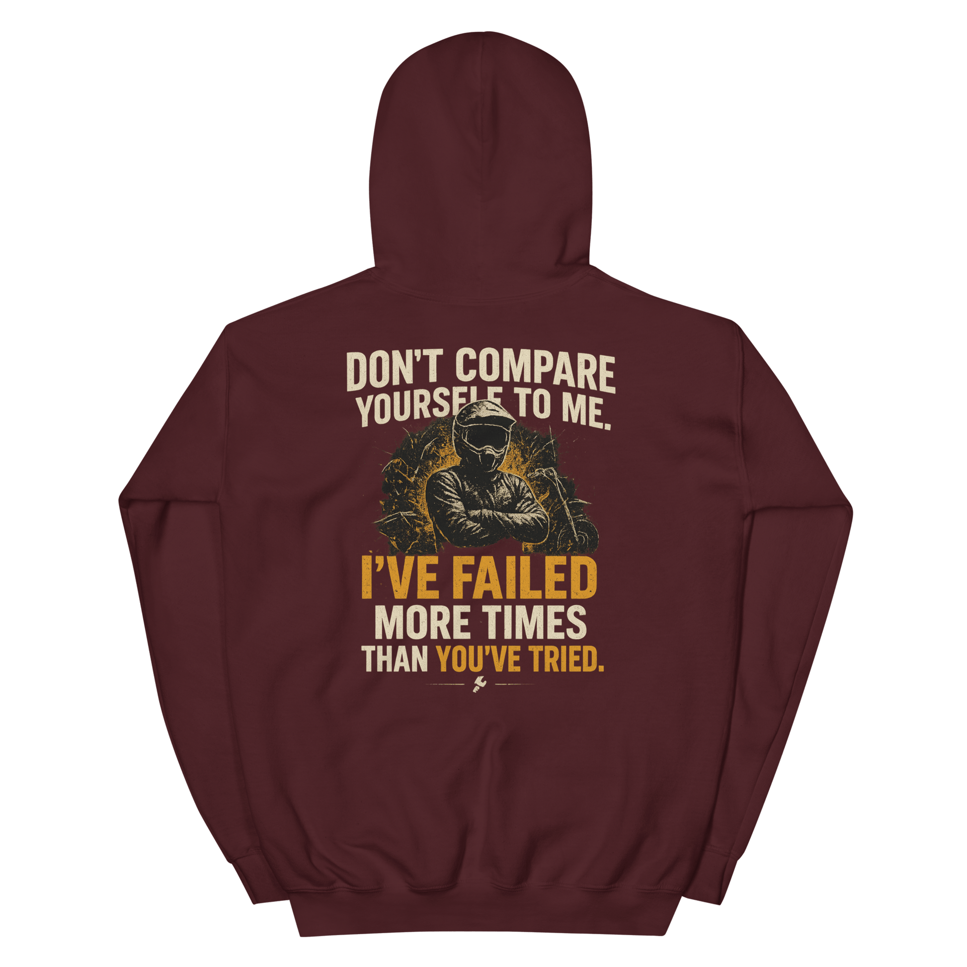 Unisex Compare Hoodie Maroon - Kirik Motorsports