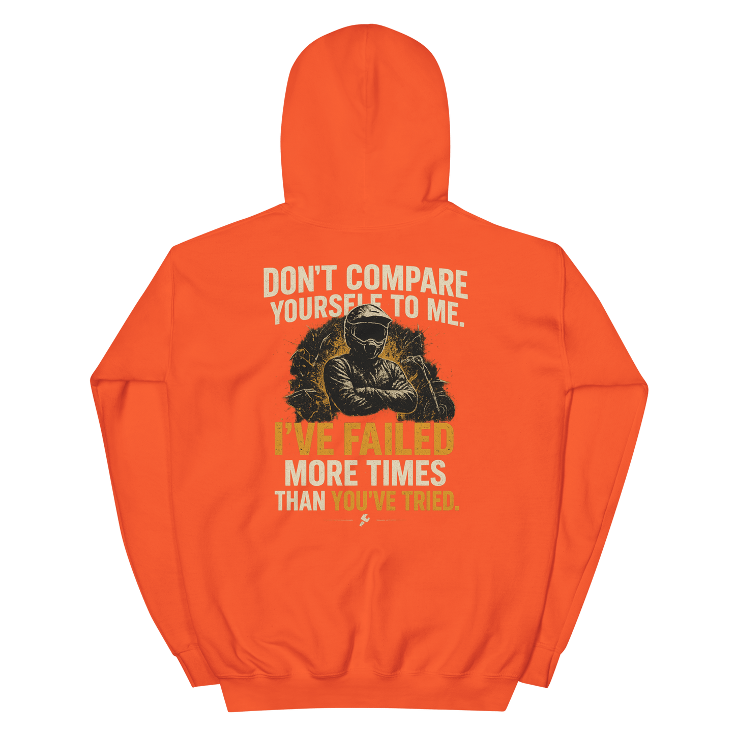 Unisex Compare Hoodie Orange - Kirik Motorsports