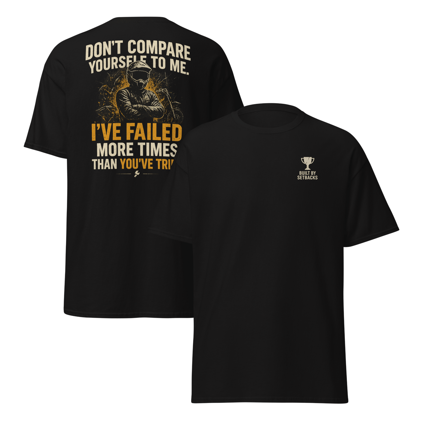 Unisex Compare Tee Black - Kirik Motorsports