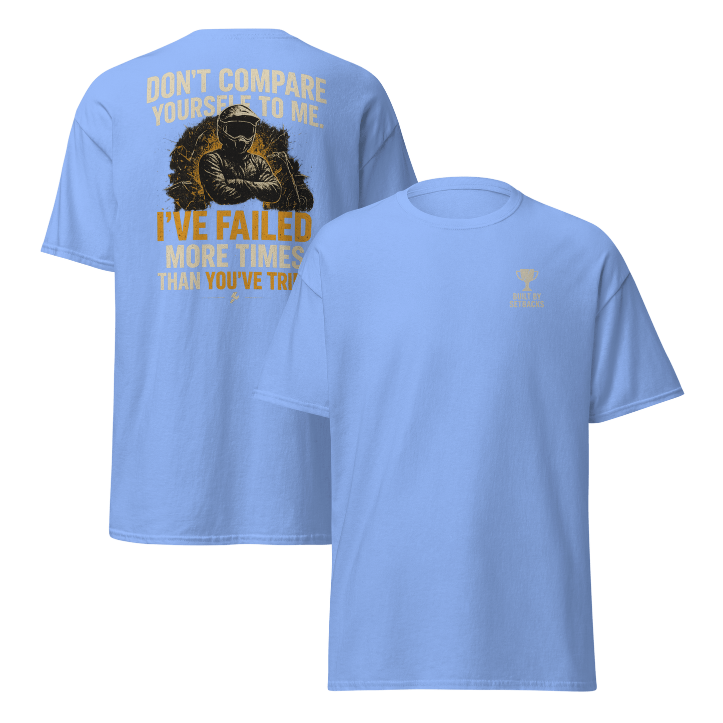 Unisex Compare Tee Carolina Blue - Kirik Motorsports