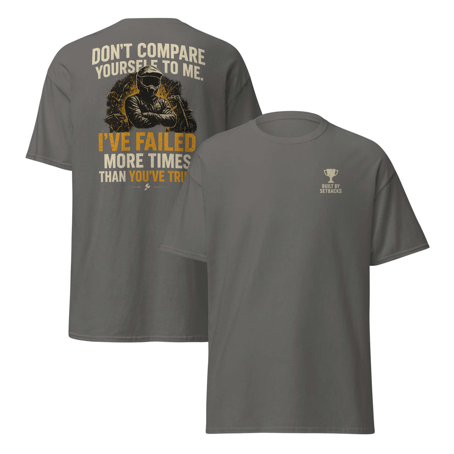 Unisex Compare Tee Charcoal - Kirik Motorsports