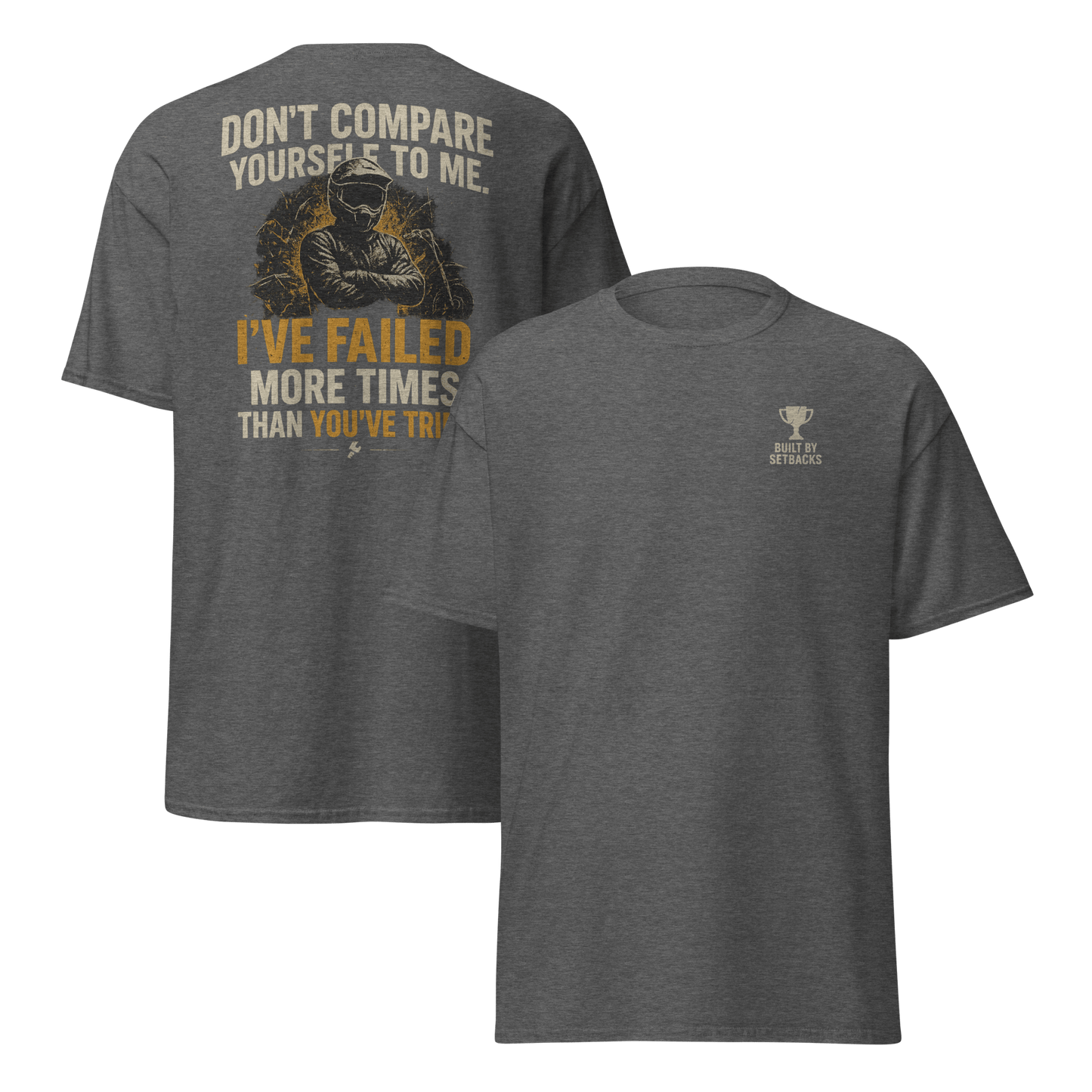 Unisex Compare Tee Dark Heather - Kirik Motorsports