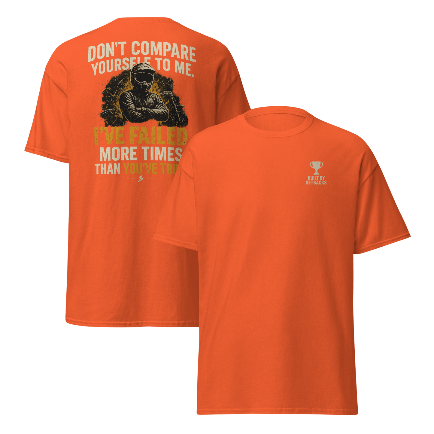 Unisex Compare Tee Orange - Kirik Motorsports