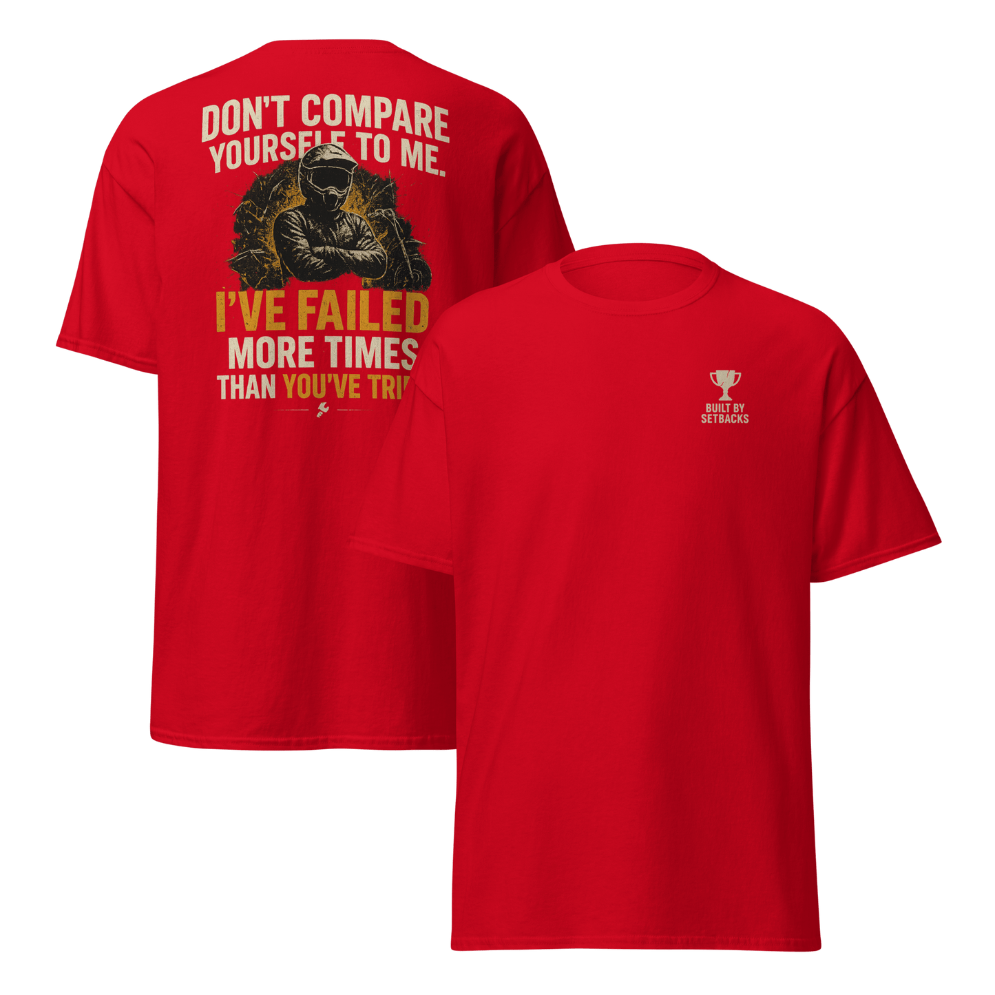 Unisex Compare Tee Red - Kirik Motorsports