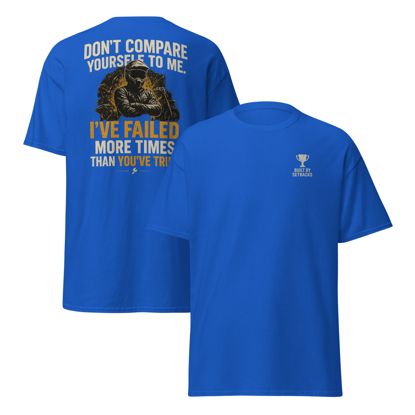 Unisex Compare Tee Royal - Kirik Motorsports