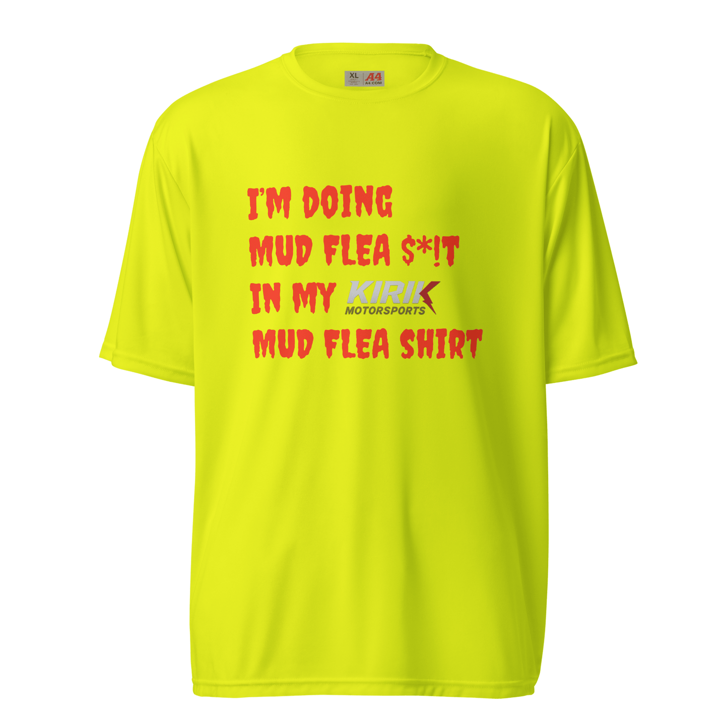 Unisex MUDFLEA t-shirt Safety Yellow - Kirik Motorsports
