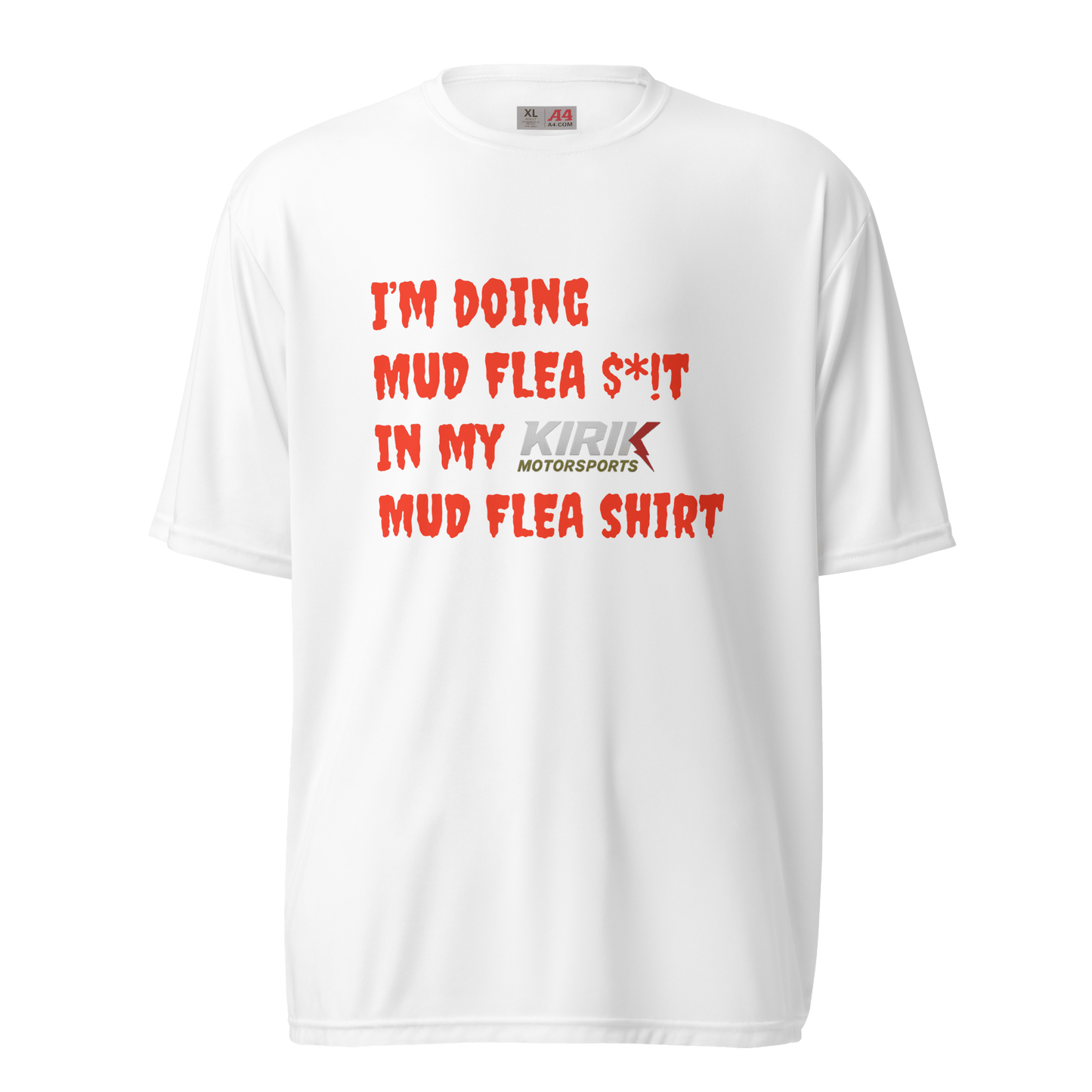 Unisex MUDFLEA t-shirt White - Kirik Motorsports