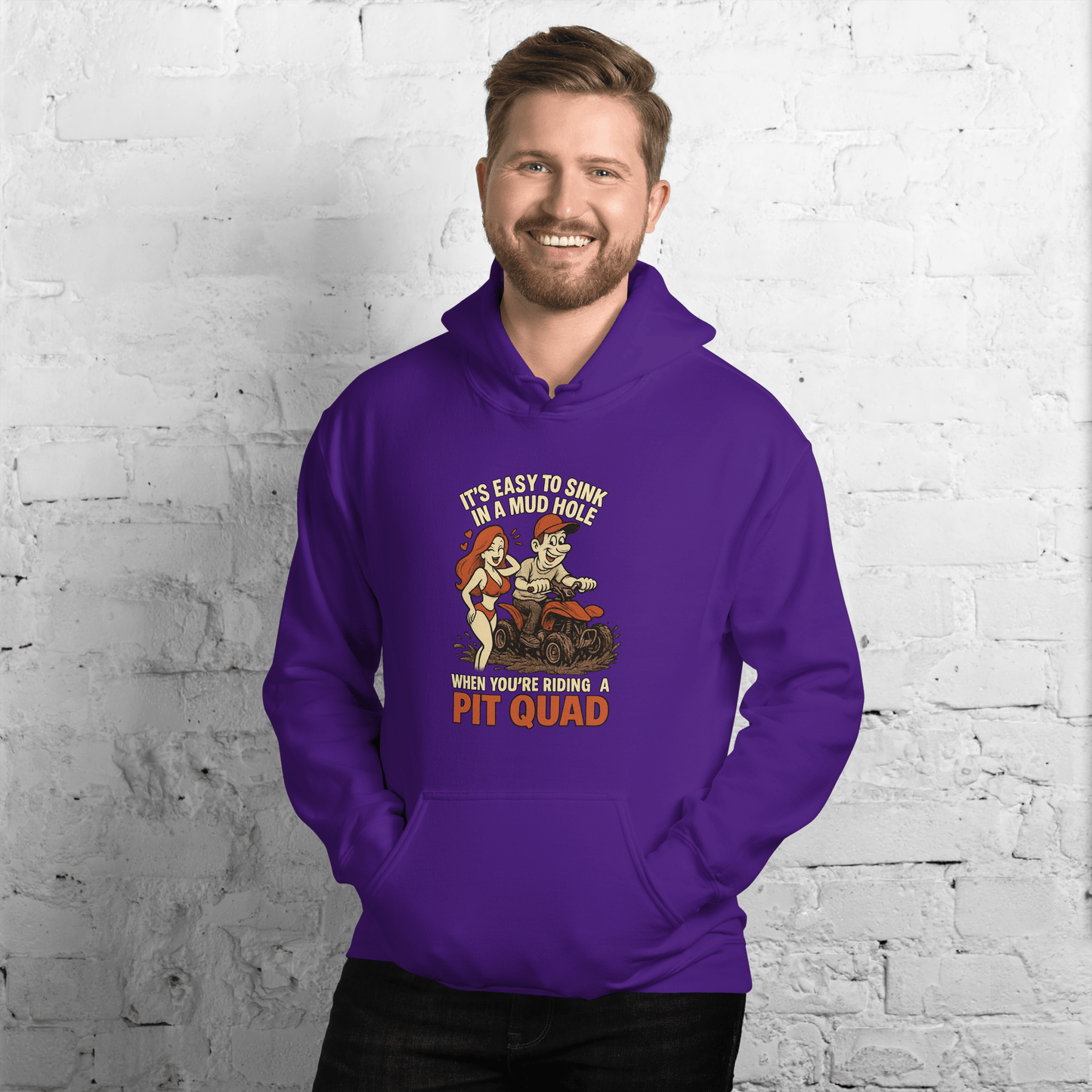 Unisex Mudhole Hoodie Purple - Kirik Motorsports