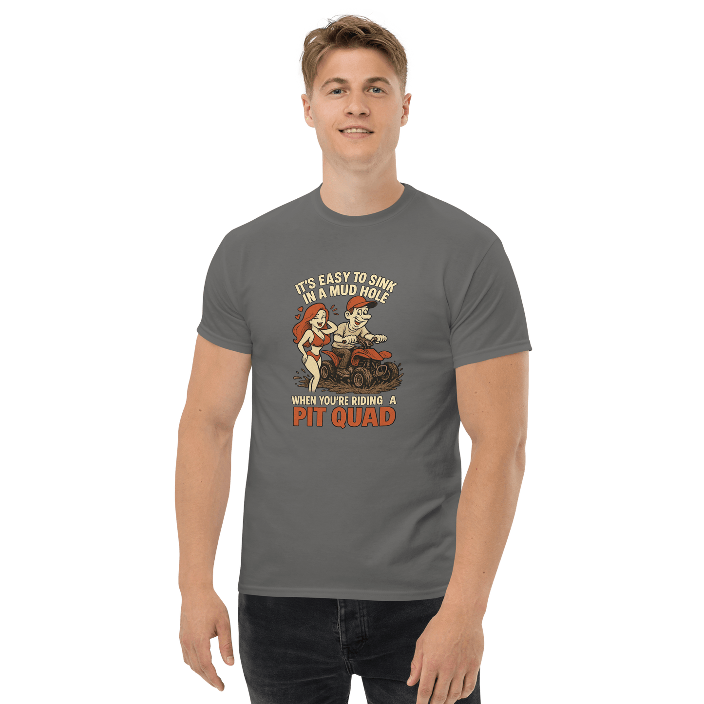 Unisex Mudhole Tee Charcoal - Kirik Motorsports