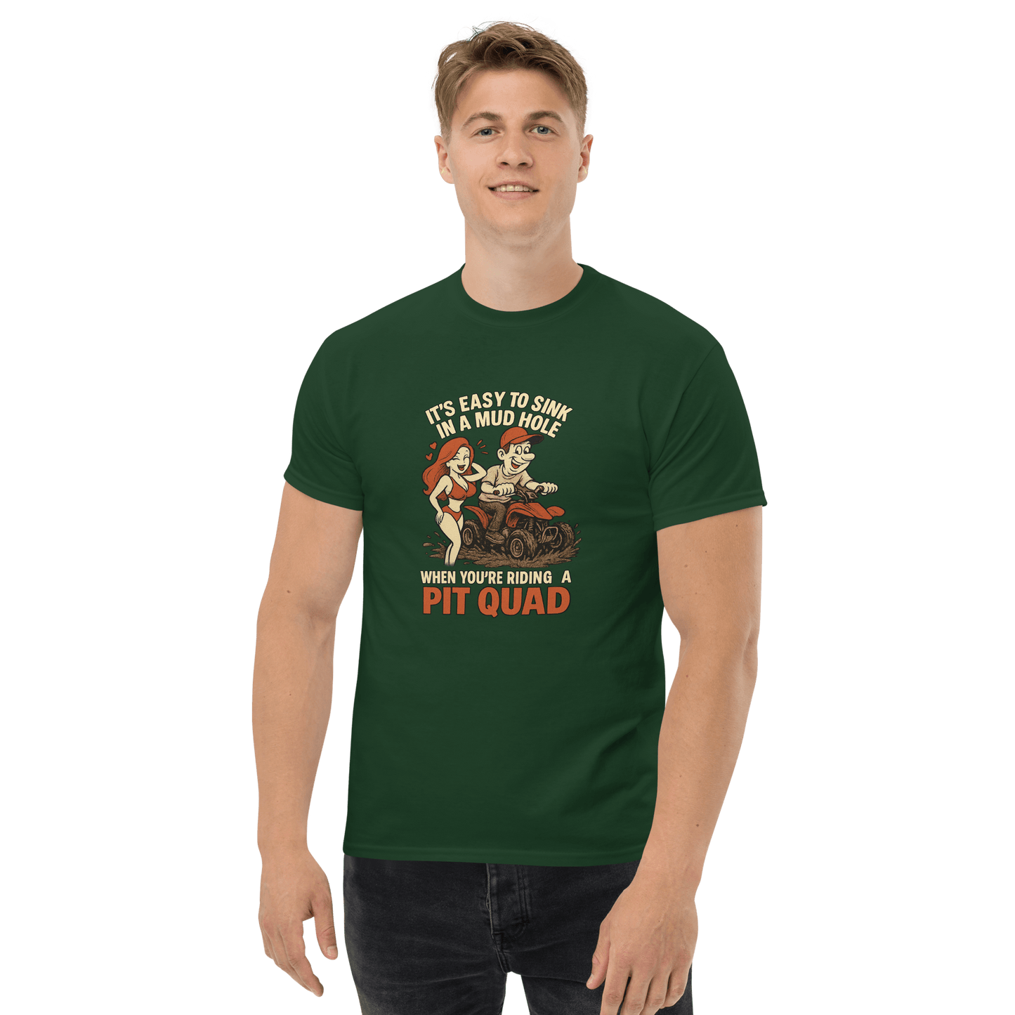 Unisex Mudhole Tee Forest Green - Kirik Motorsports
