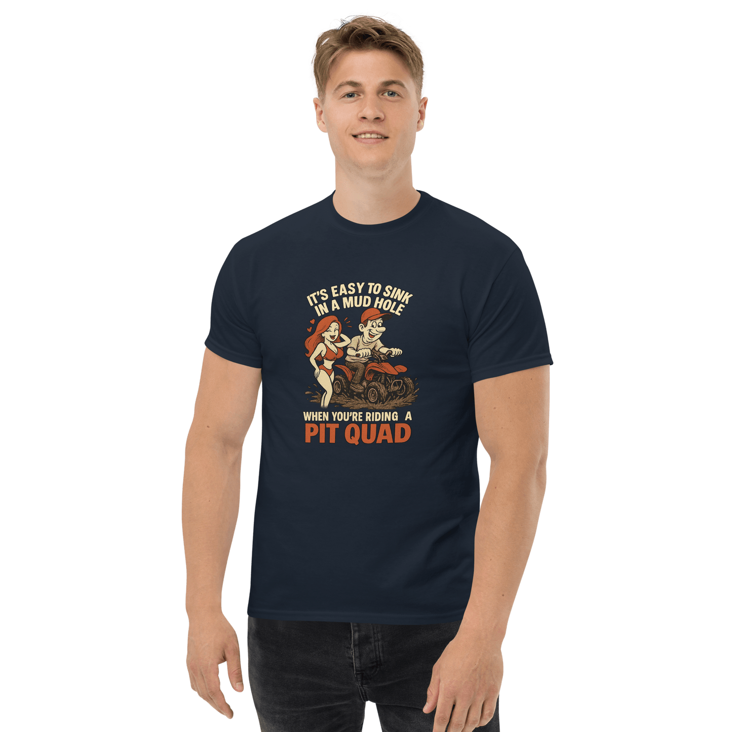 Unisex Mudhole Tee Navy - Kirik Motorsports