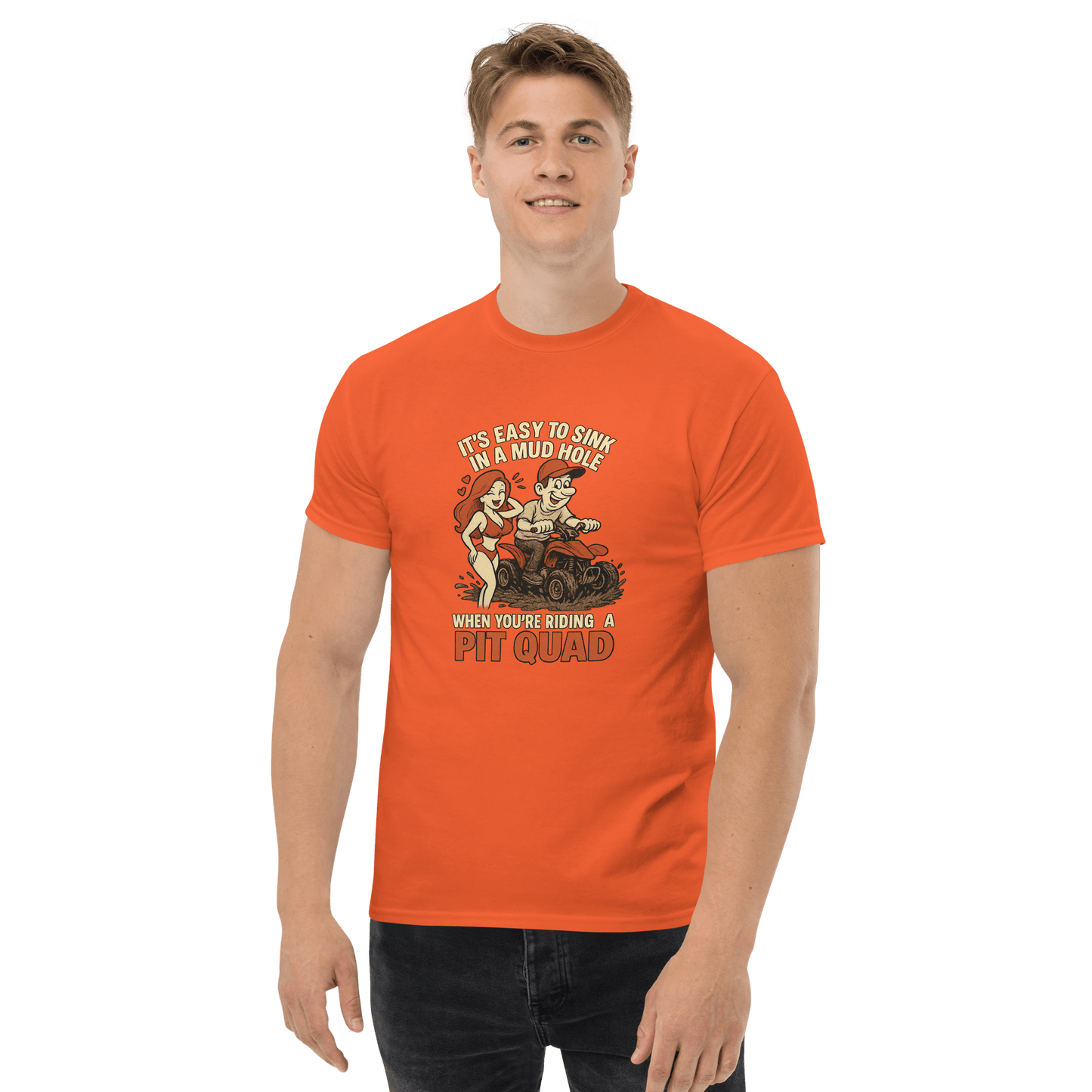 Unisex Mudhole Tee Orange - Kirik Motorsports