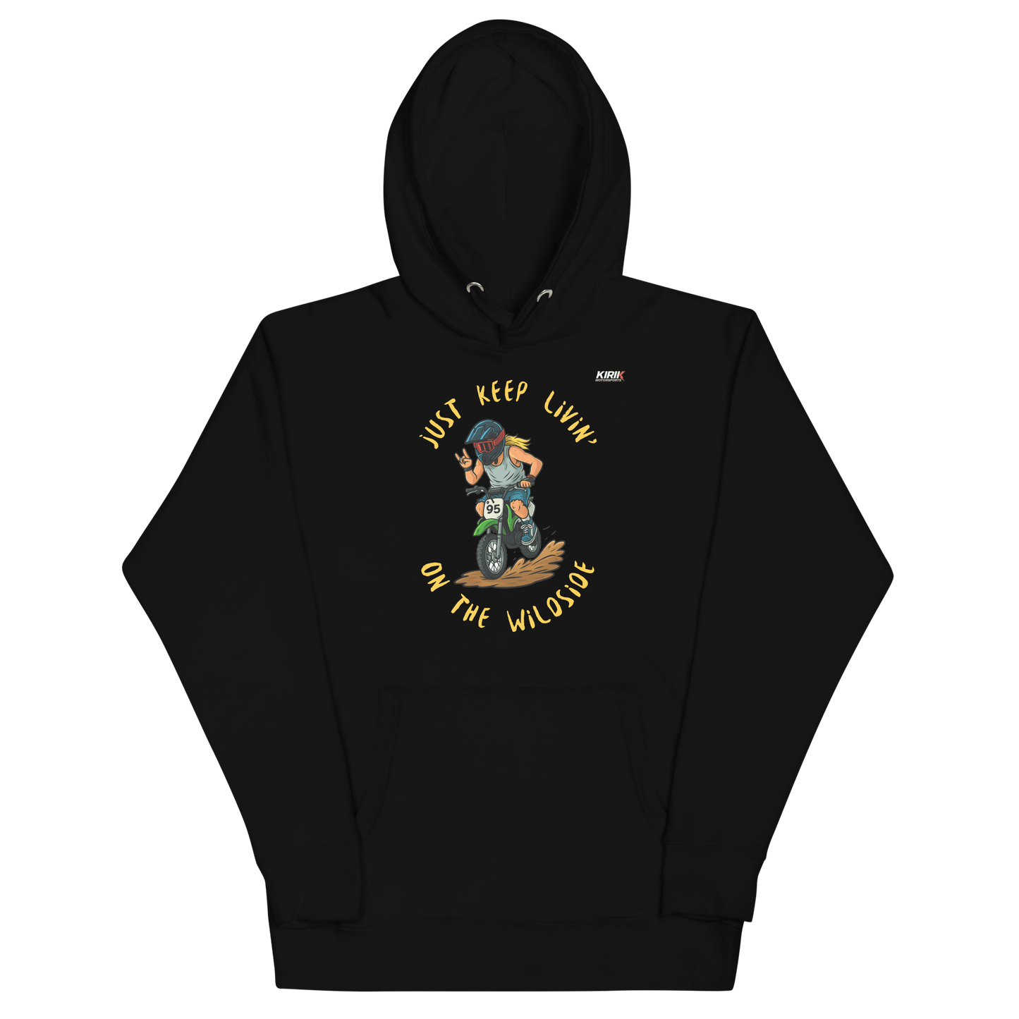 Unisex Wildside Hoodie Black - Kirik Motorsports
