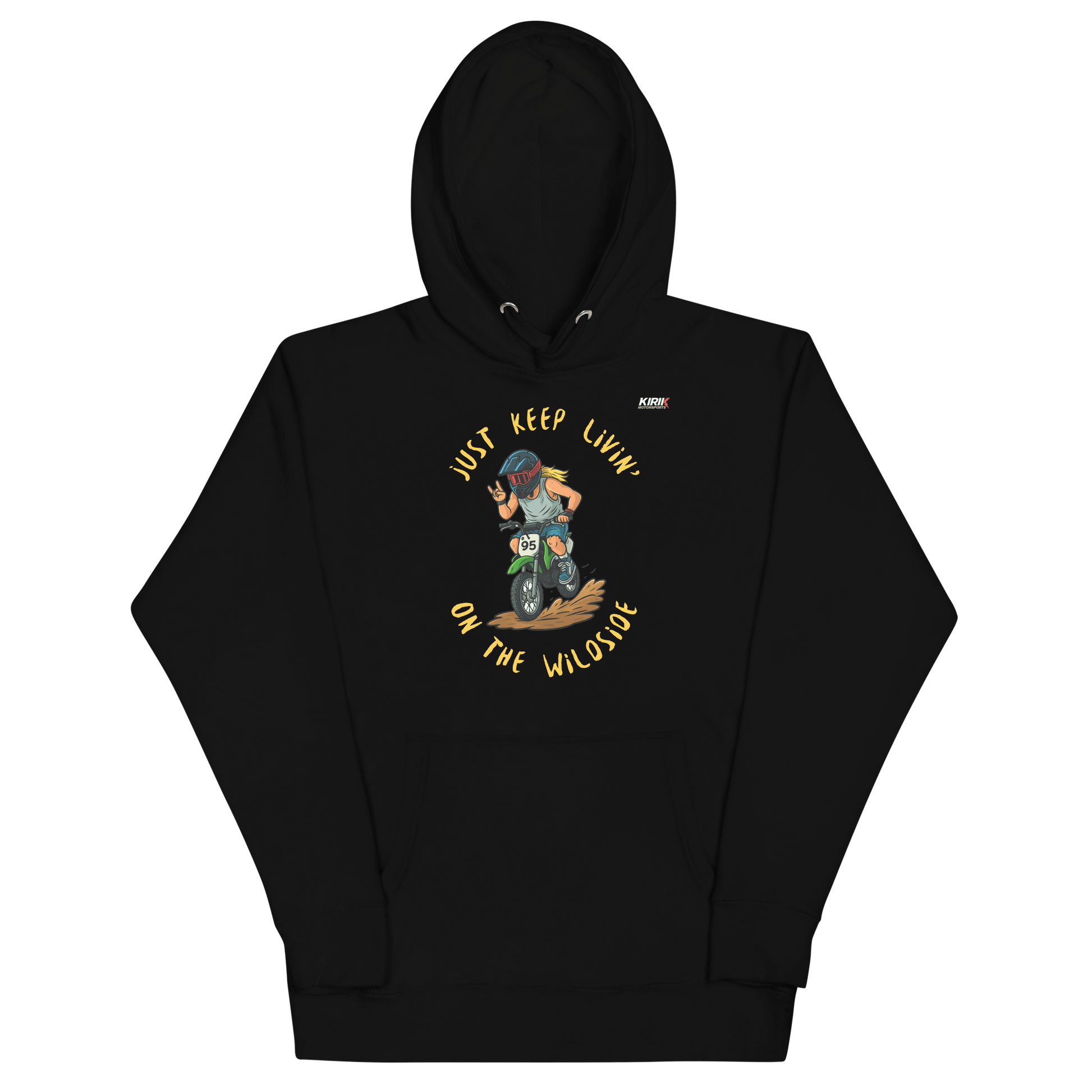 Unisex Wildside Hoodie Black - Kirik Motorsports