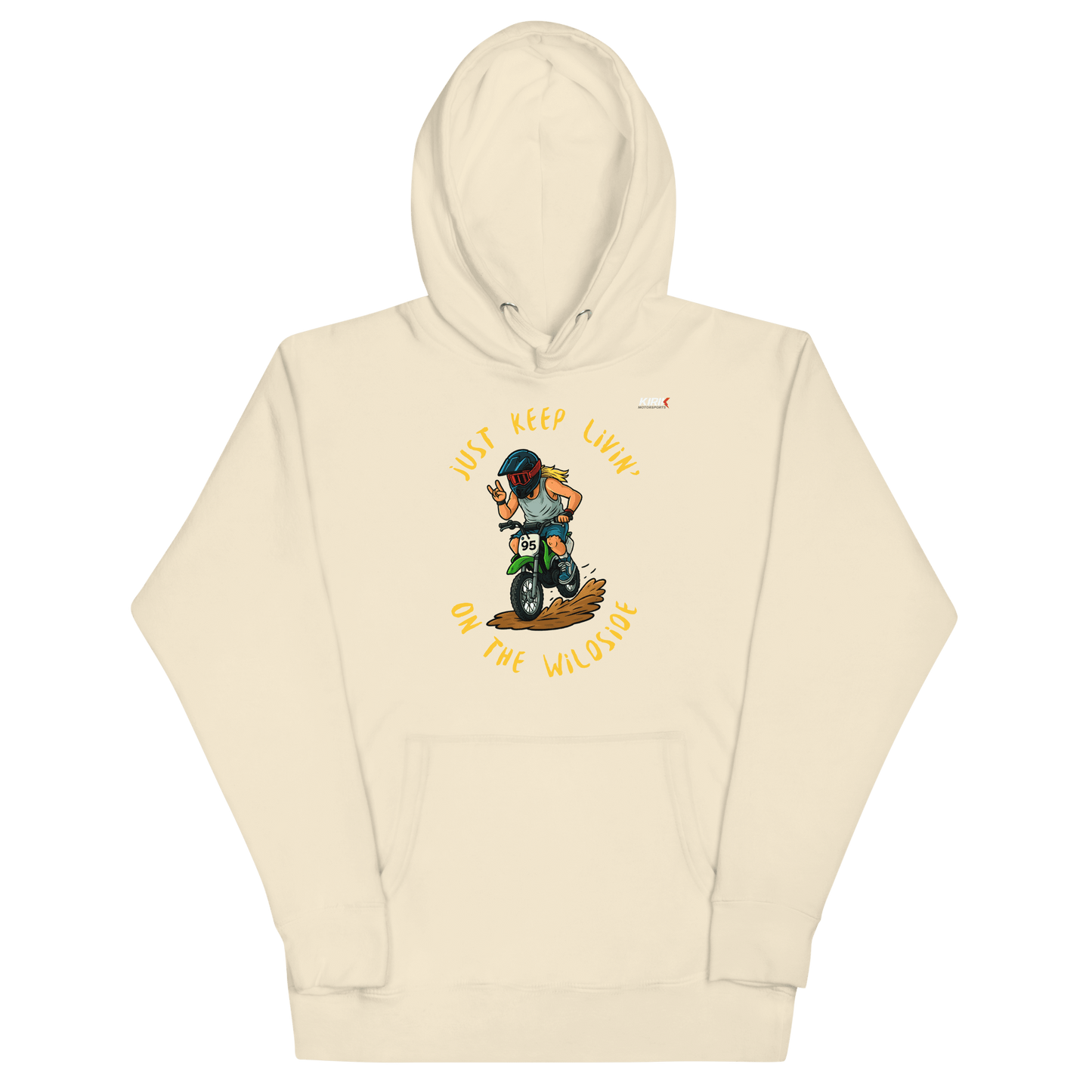 Unisex Wildside Hoodie Bone - Kirik Motorsports