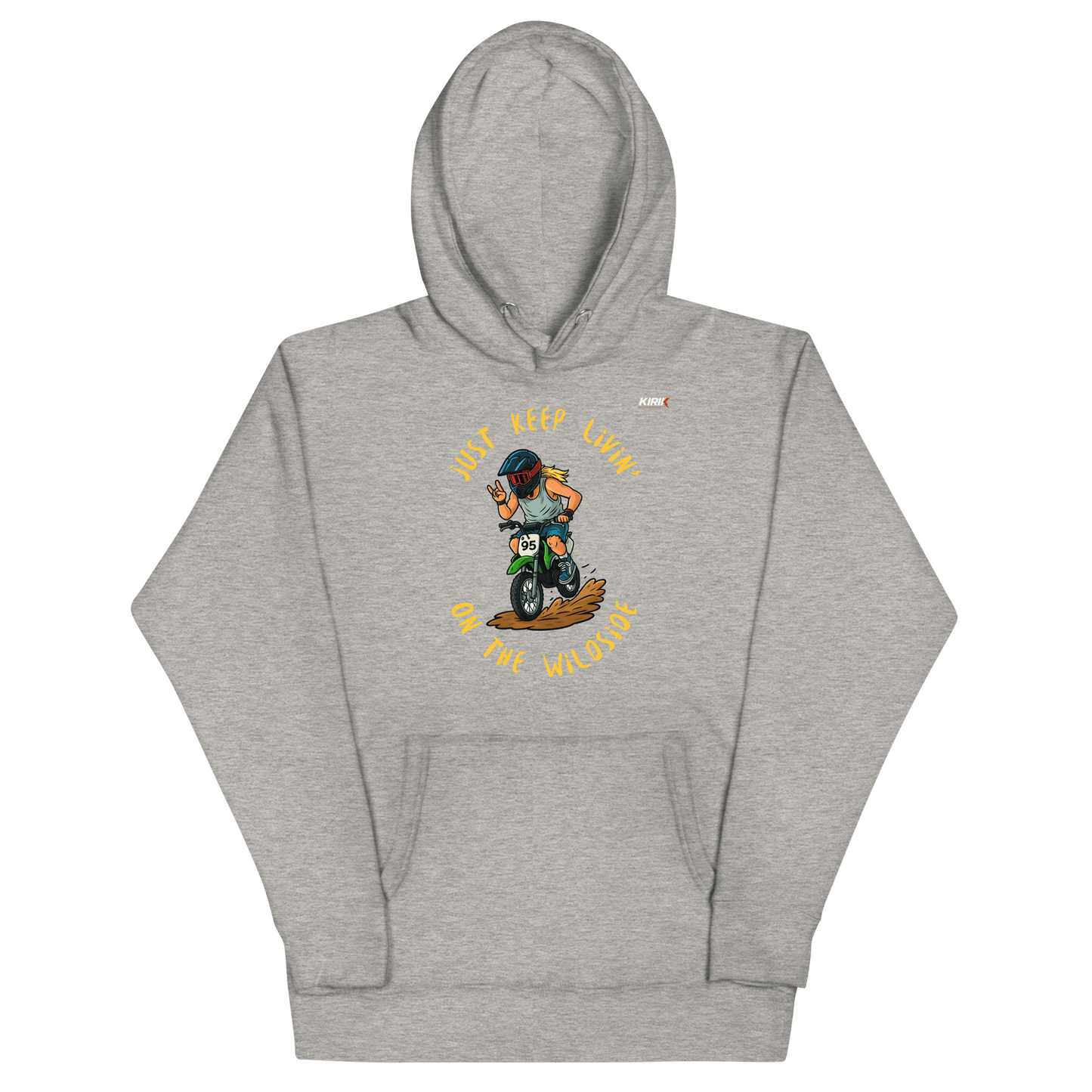 Unisex Wildside Hoodie Carbon Grey - Kirik Motorsports
