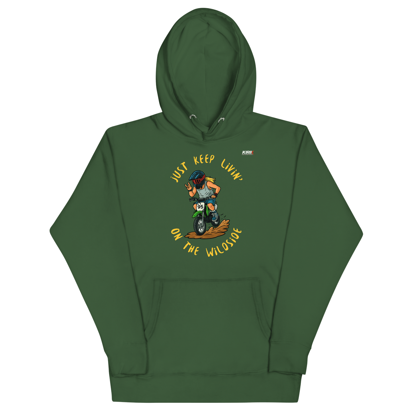 Unisex Wildside Hoodie Forest Green - Kirik Motorsports