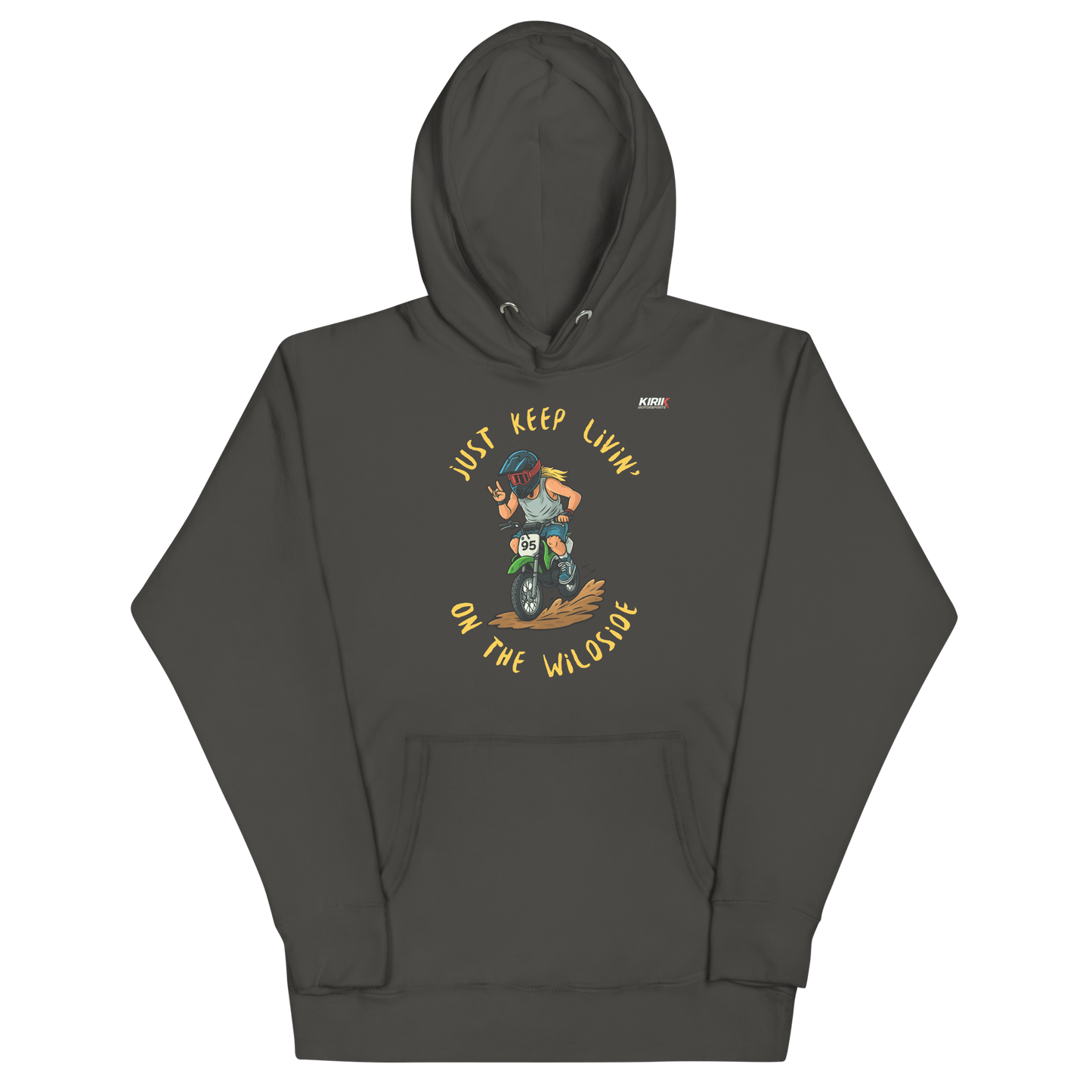 Unisex Wildside Hoodie Vintage Black - Kirik Motorsports