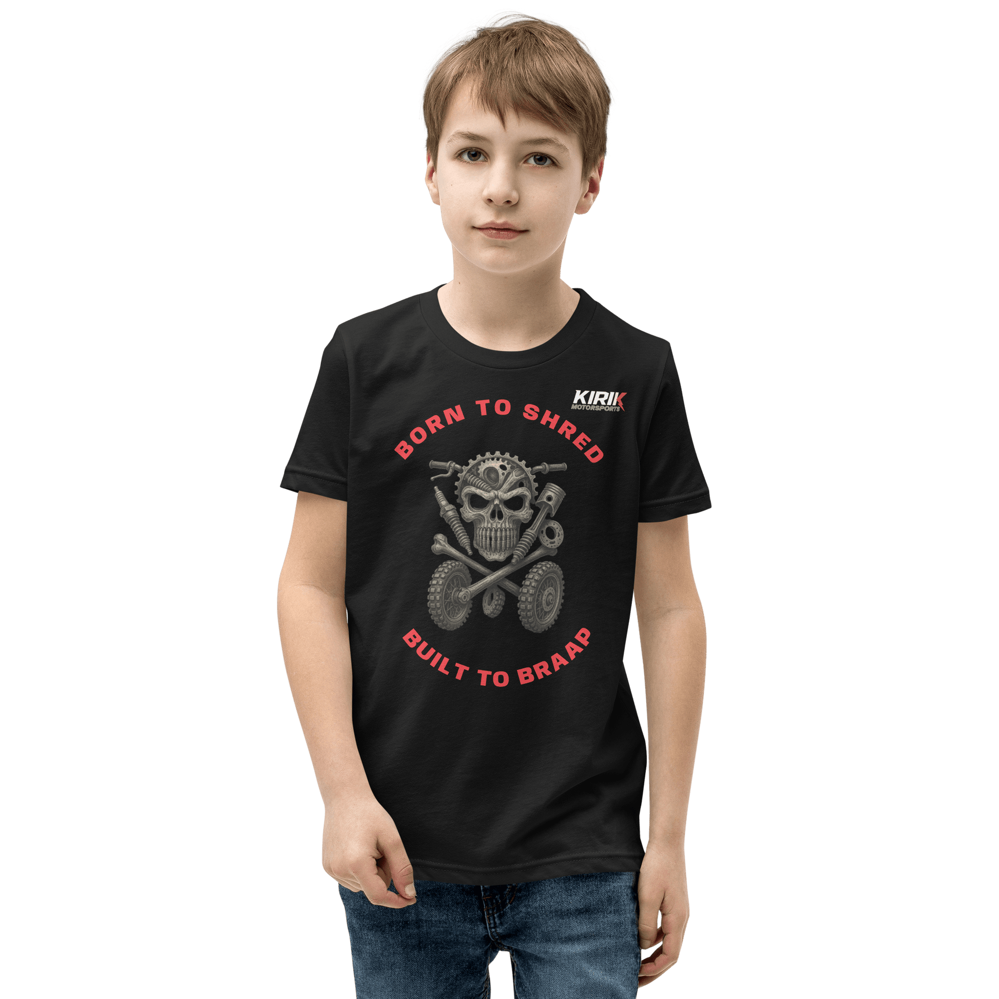 Unisex Youth Braap T-Shirt Black - Kirik Motorsports