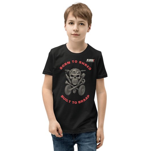 Unisex Youth Braap T-Shirt Black - Kirik Motorsports