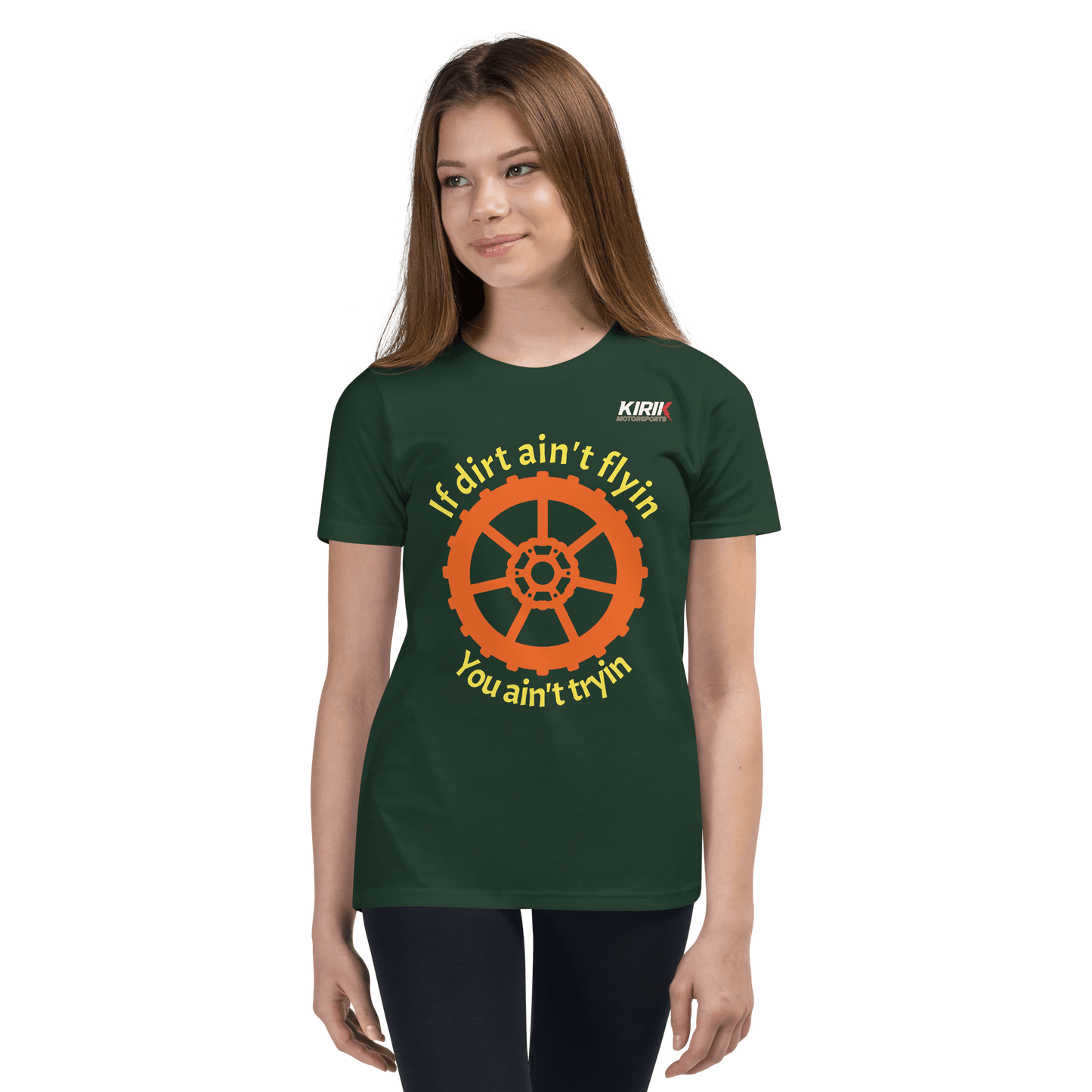 Unisex Youth Dirt T-Shirt Forest - Kirik Motorsports