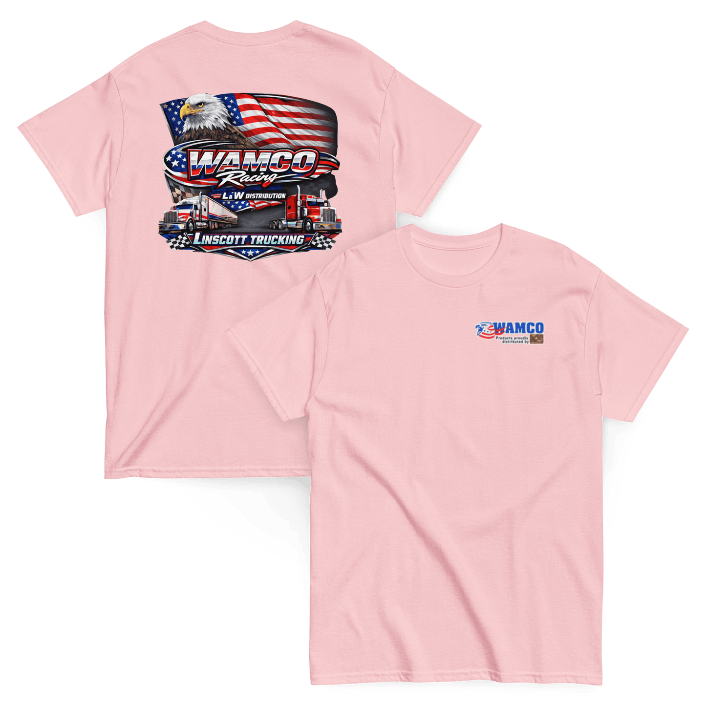 Wamco Racing Tee Light Pink - Kirik Motorsports
