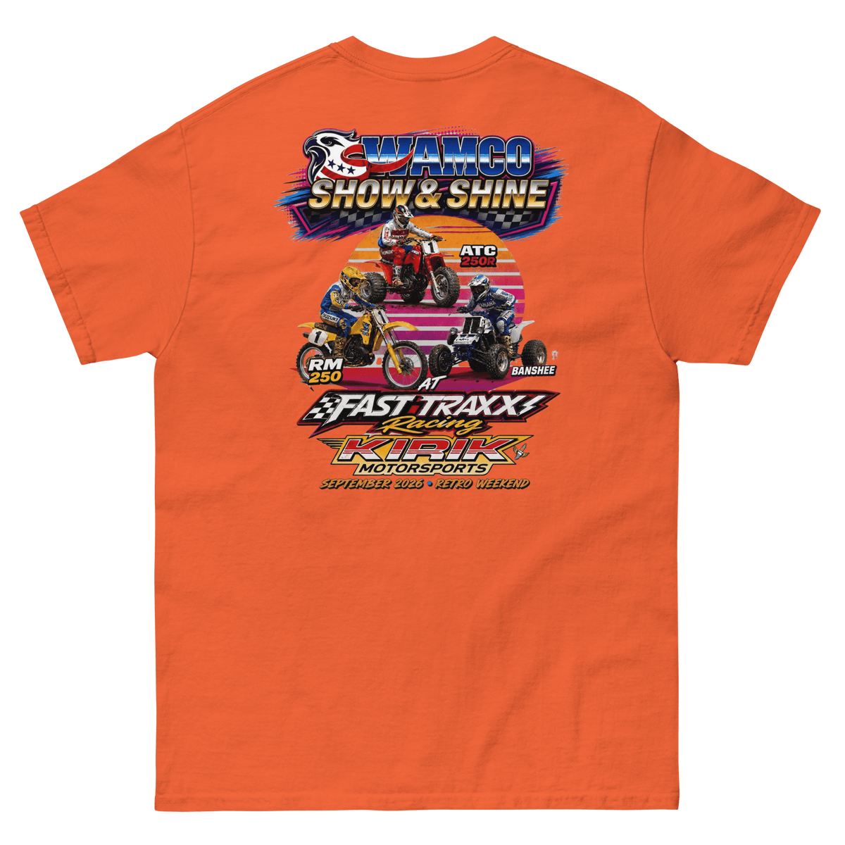 Wamco Retro Show 2026 Orange - Kirik Motorsports