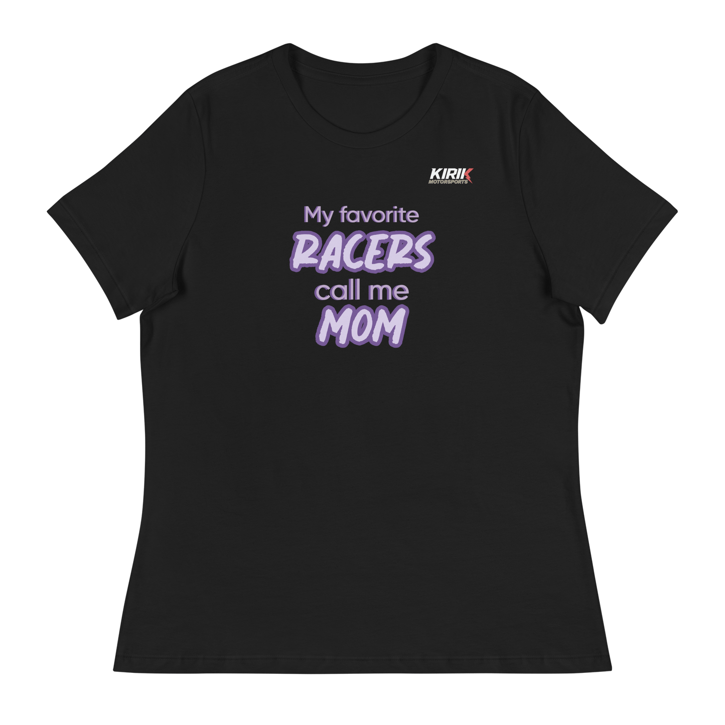 Women's Favorite Racers T-Shirt Black - Kirik Motorsports