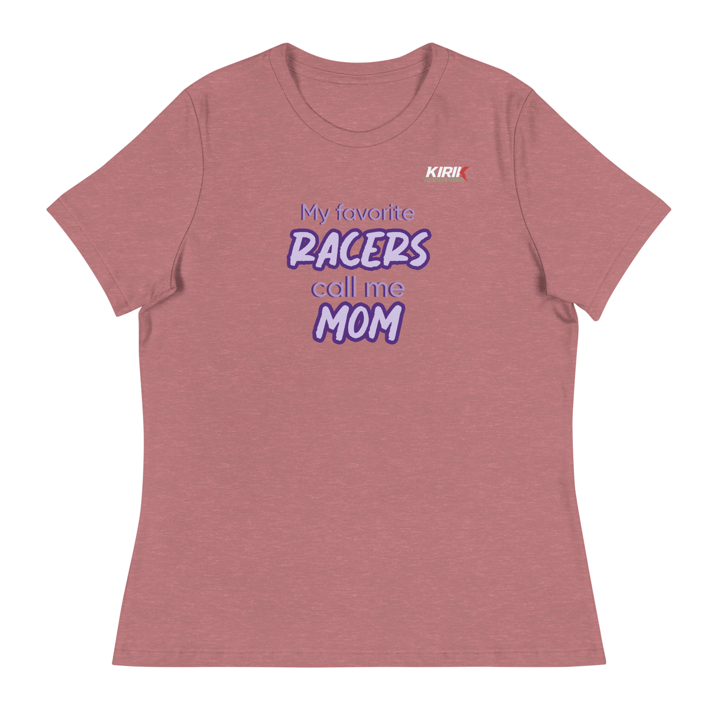 Women's Favorite Racers T-Shirt Heather Mauve - Kirik Motorsports
