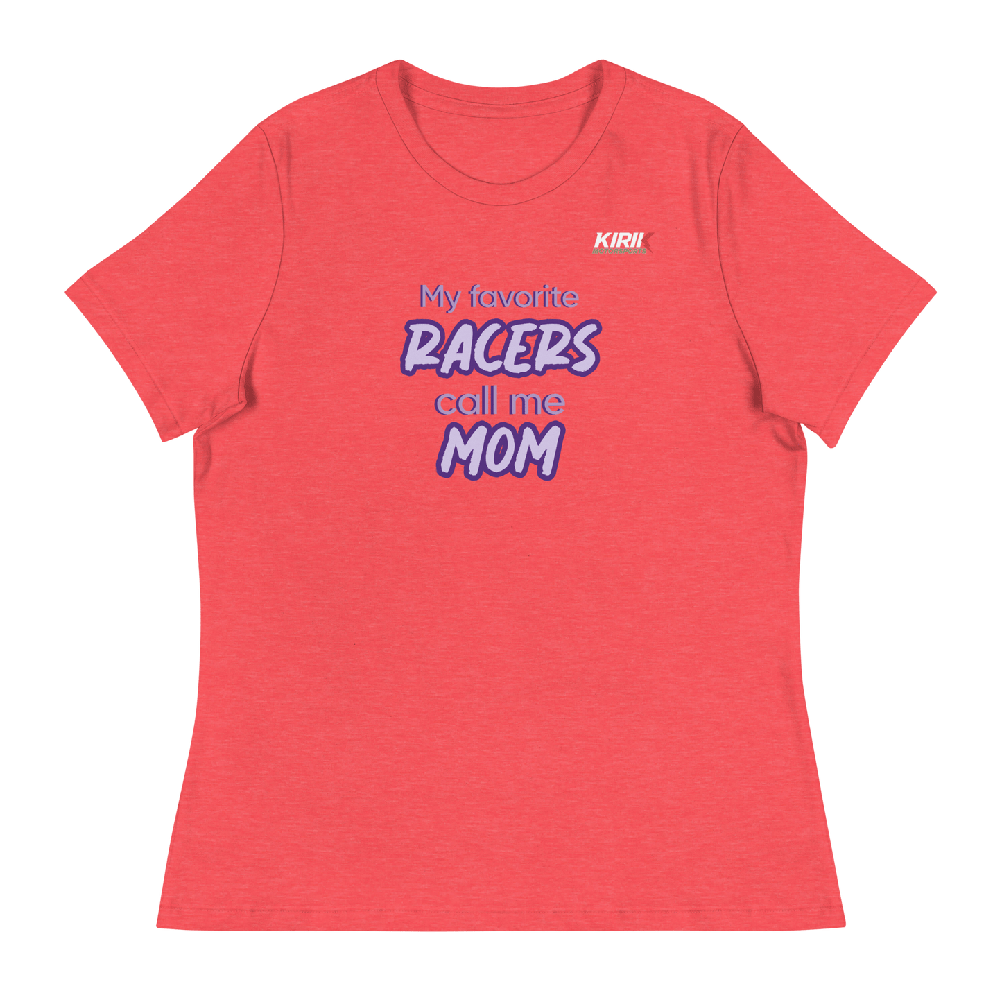 Women's Favorite Racers T-Shirt Heather Red - Kirik Motorsports