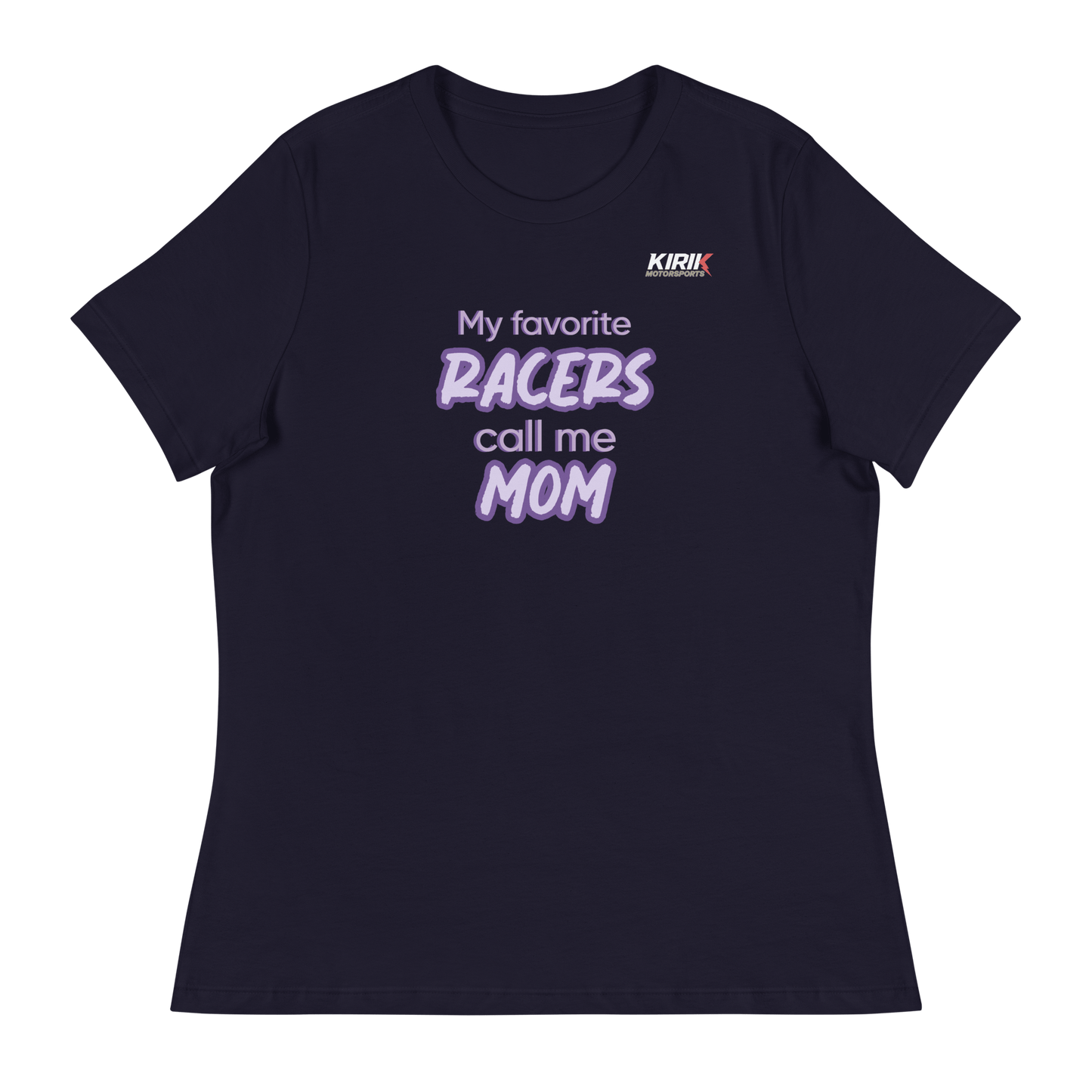 Women's Favorite Racers T-Shirt Navy - Kirik Motorsports
