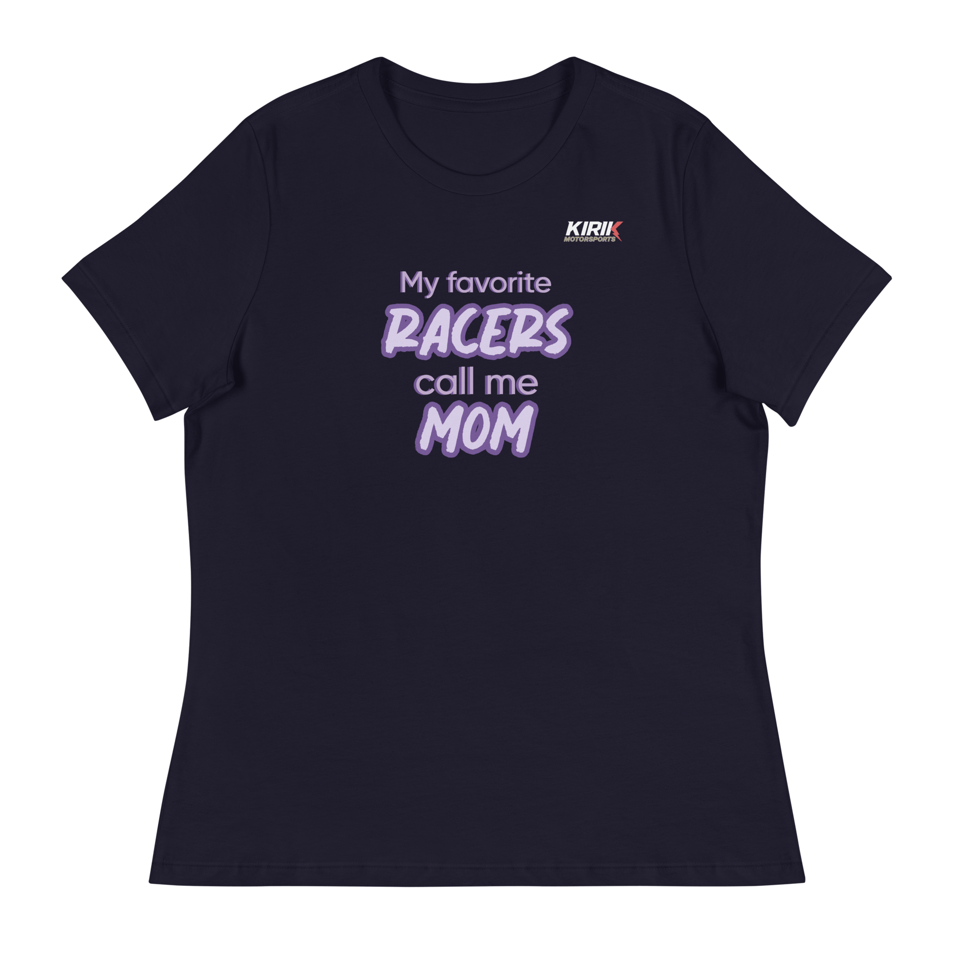 Women's Favorite Racers T-Shirt Navy - Kirik Motorsports