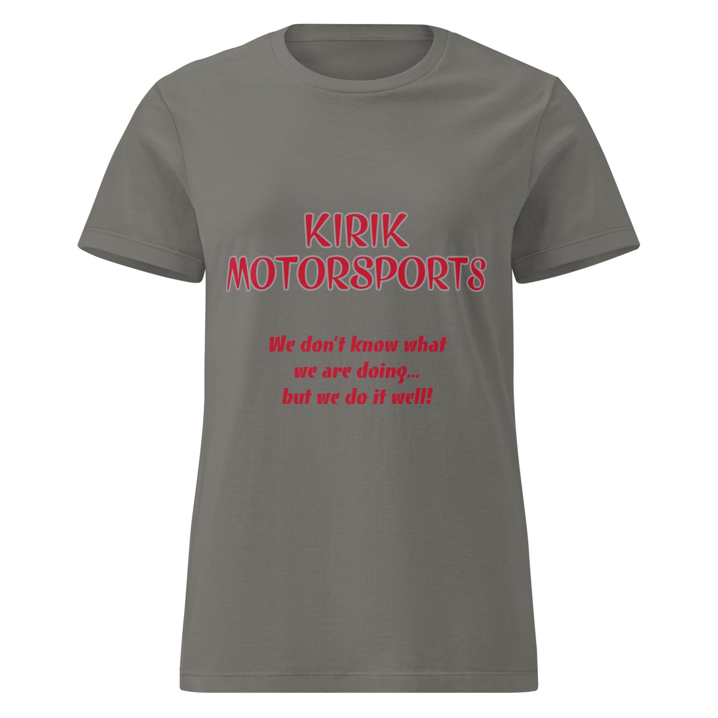 Women’s KMS t-shirt Charcoal - Kirik Motorsports