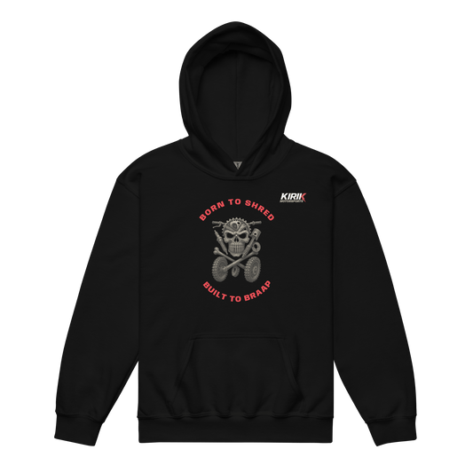 Youth Braap Hoodie Black - Kirik Motorsports