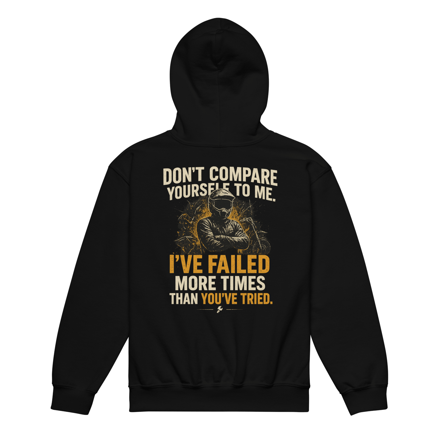Youth Compare Hoodie Black - Kirik Motorsports