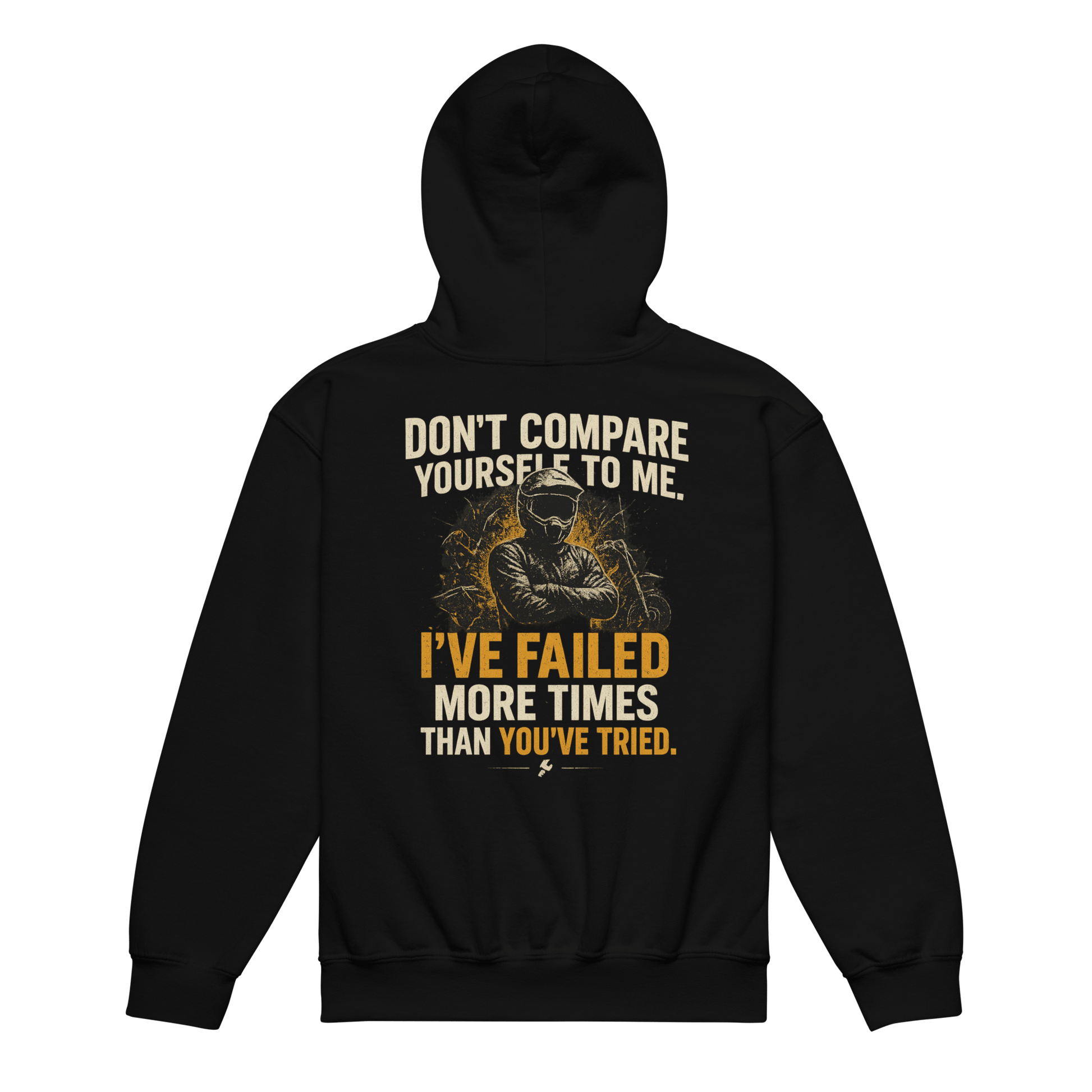 Youth Compare Hoodie Black - Kirik Motorsports