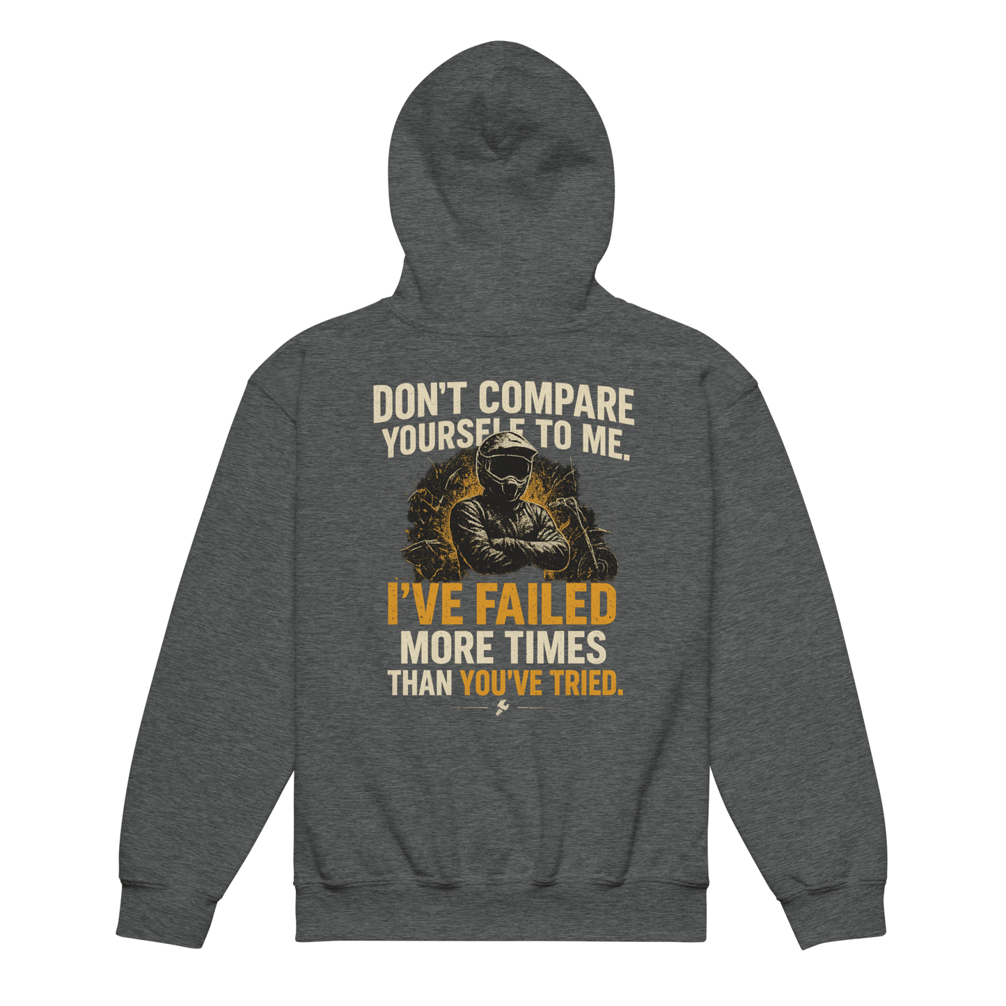 Youth Compare Hoodie Dark Heather - Kirik Motorsports
