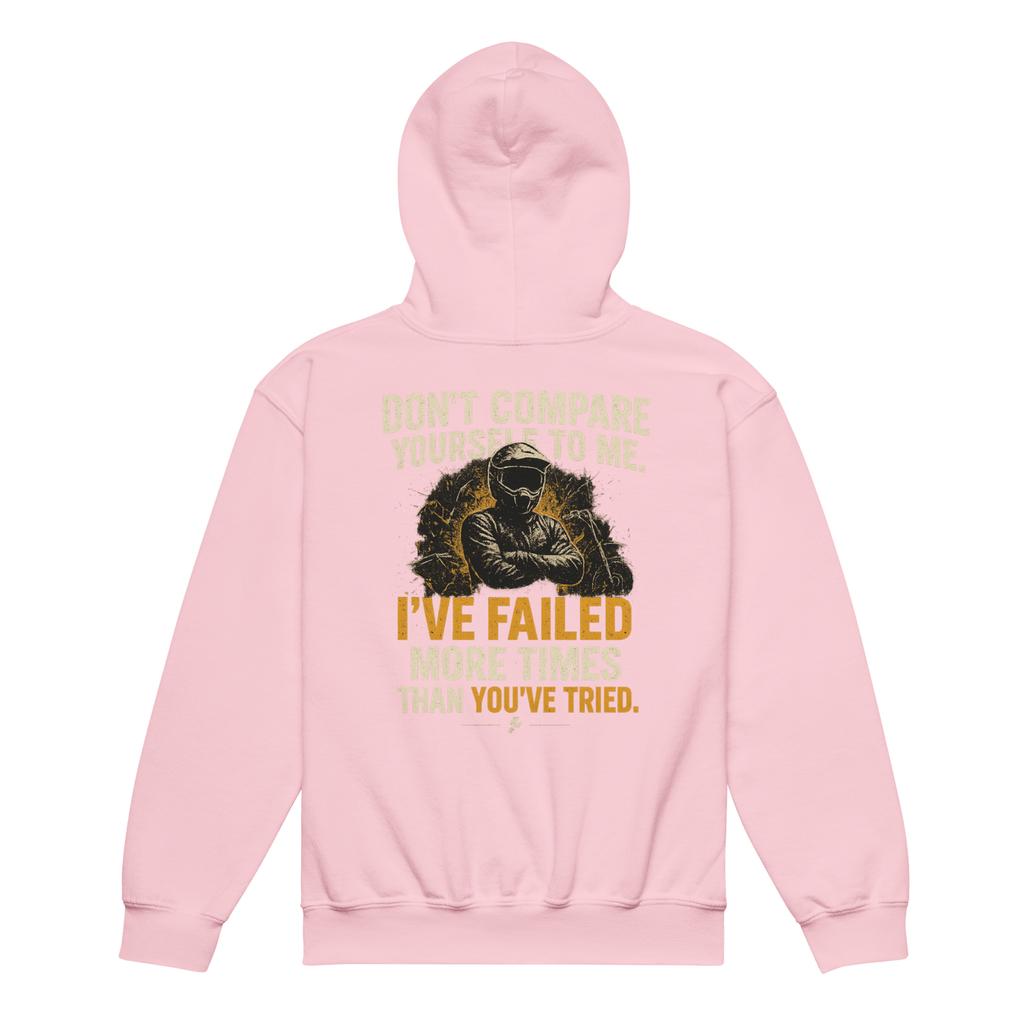 Youth Compare Hoodie Light Pink - Kirik Motorsports