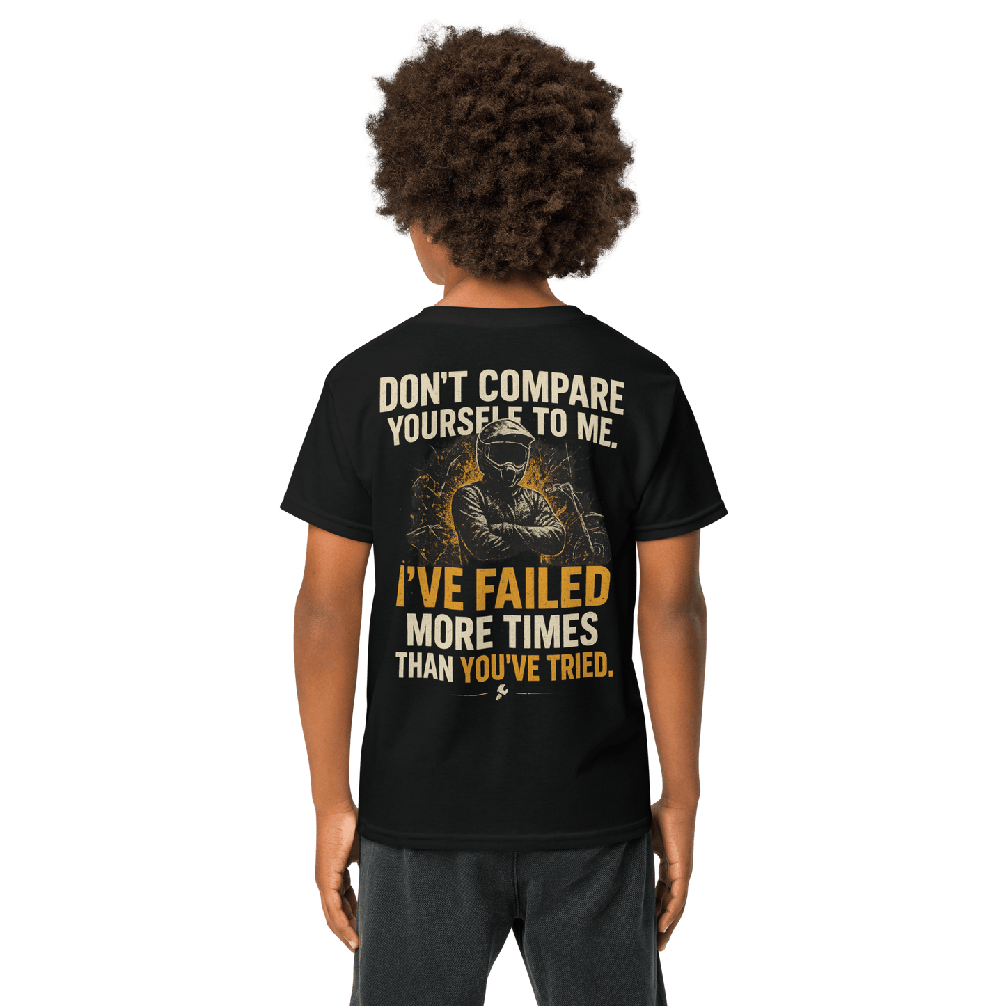 Youth Compare Tee Black - Kirik Motorsports