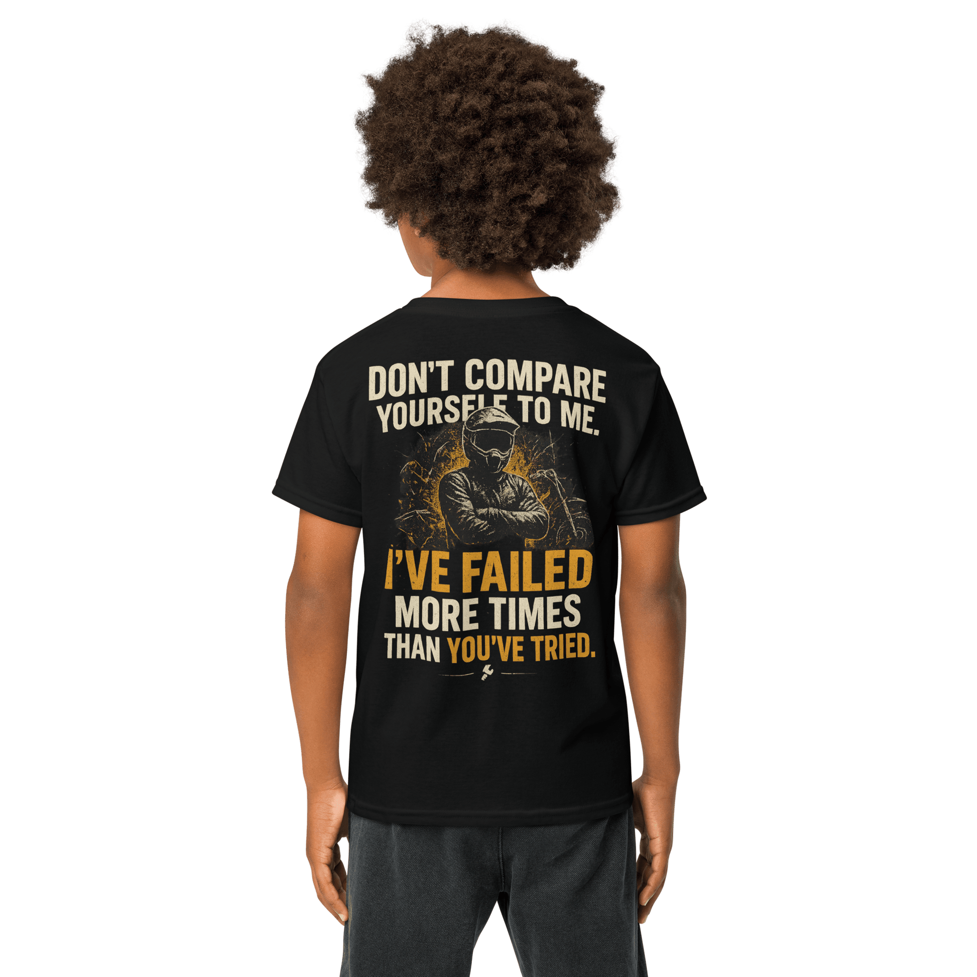 Youth Compare Tee Black - Kirik Motorsports