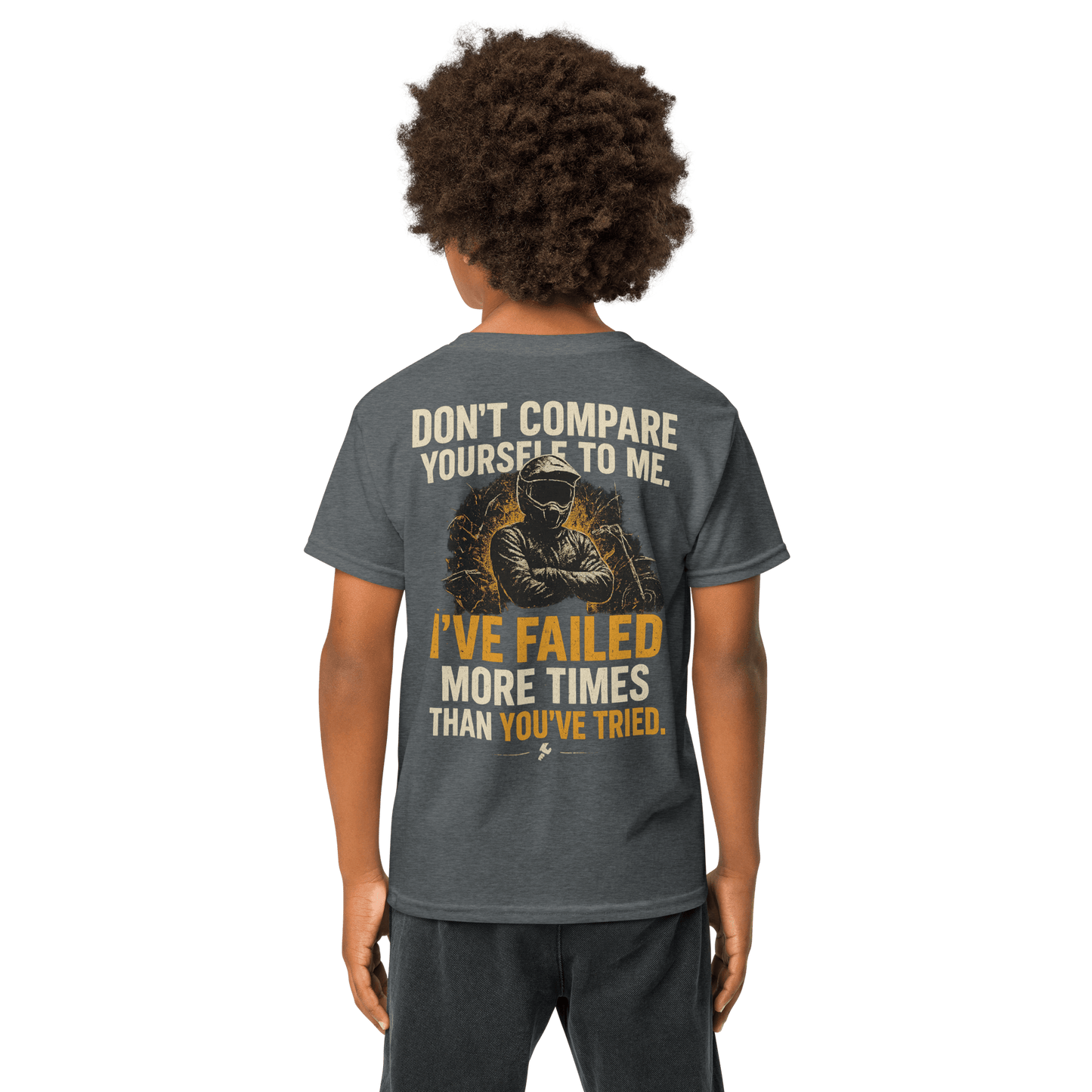 Youth Compare Tee Dark Heather - Kirik Motorsports