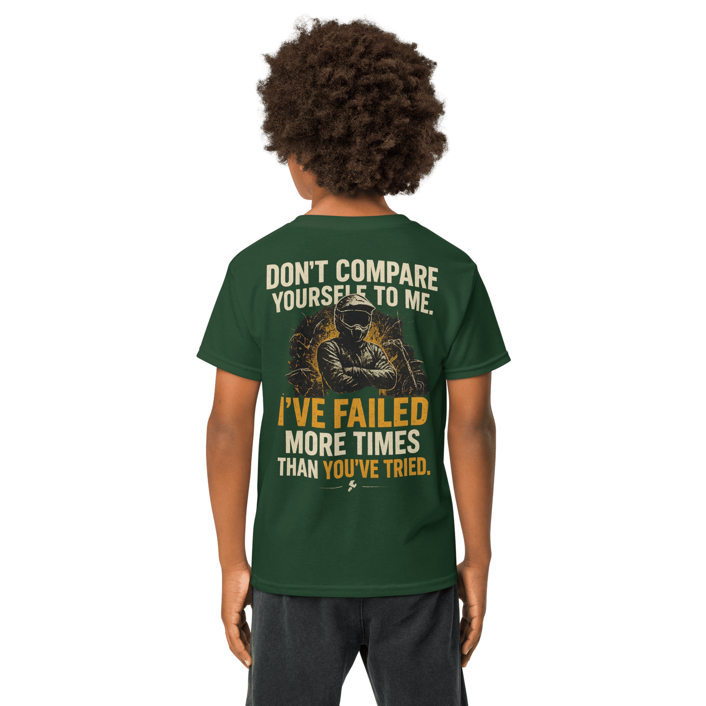 Youth Compare Tee Forest Green - Kirik Motorsports