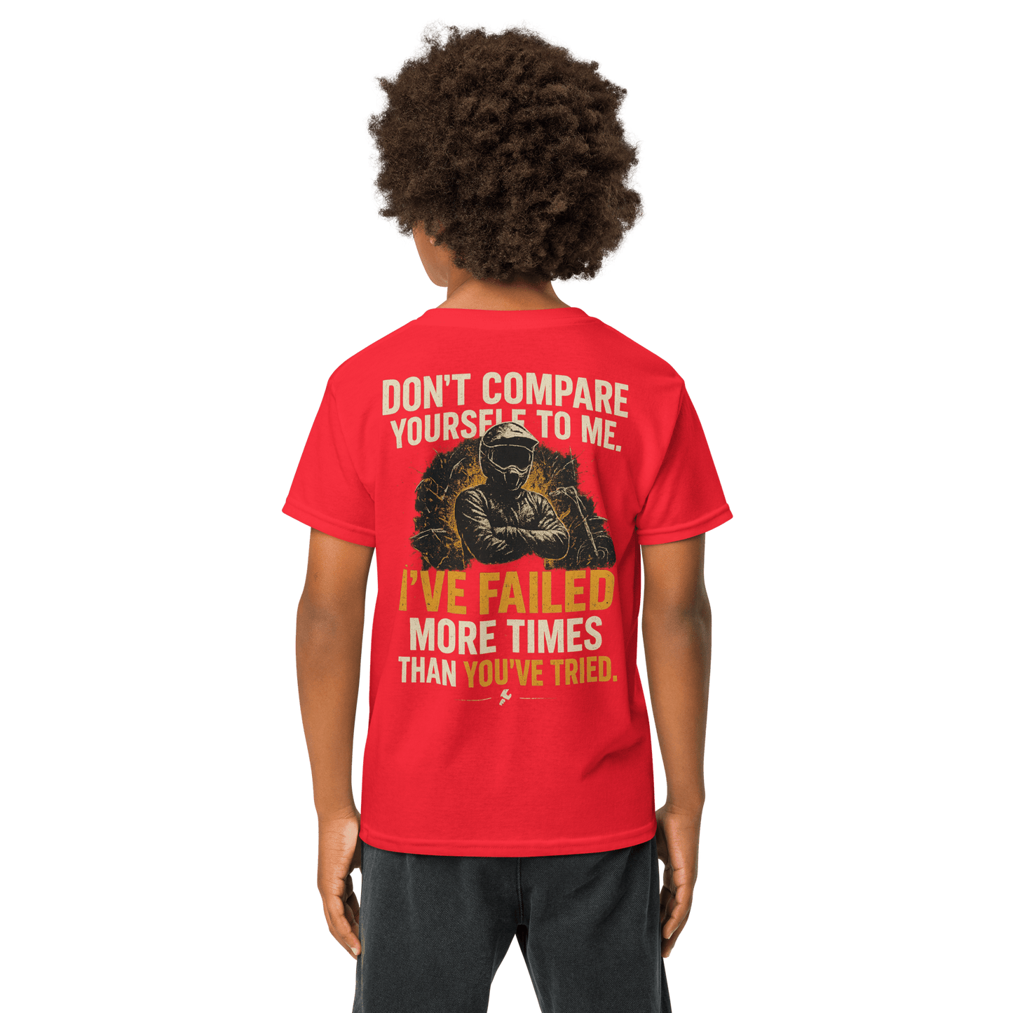 Youth Compare Tee Red - Kirik Motorsports