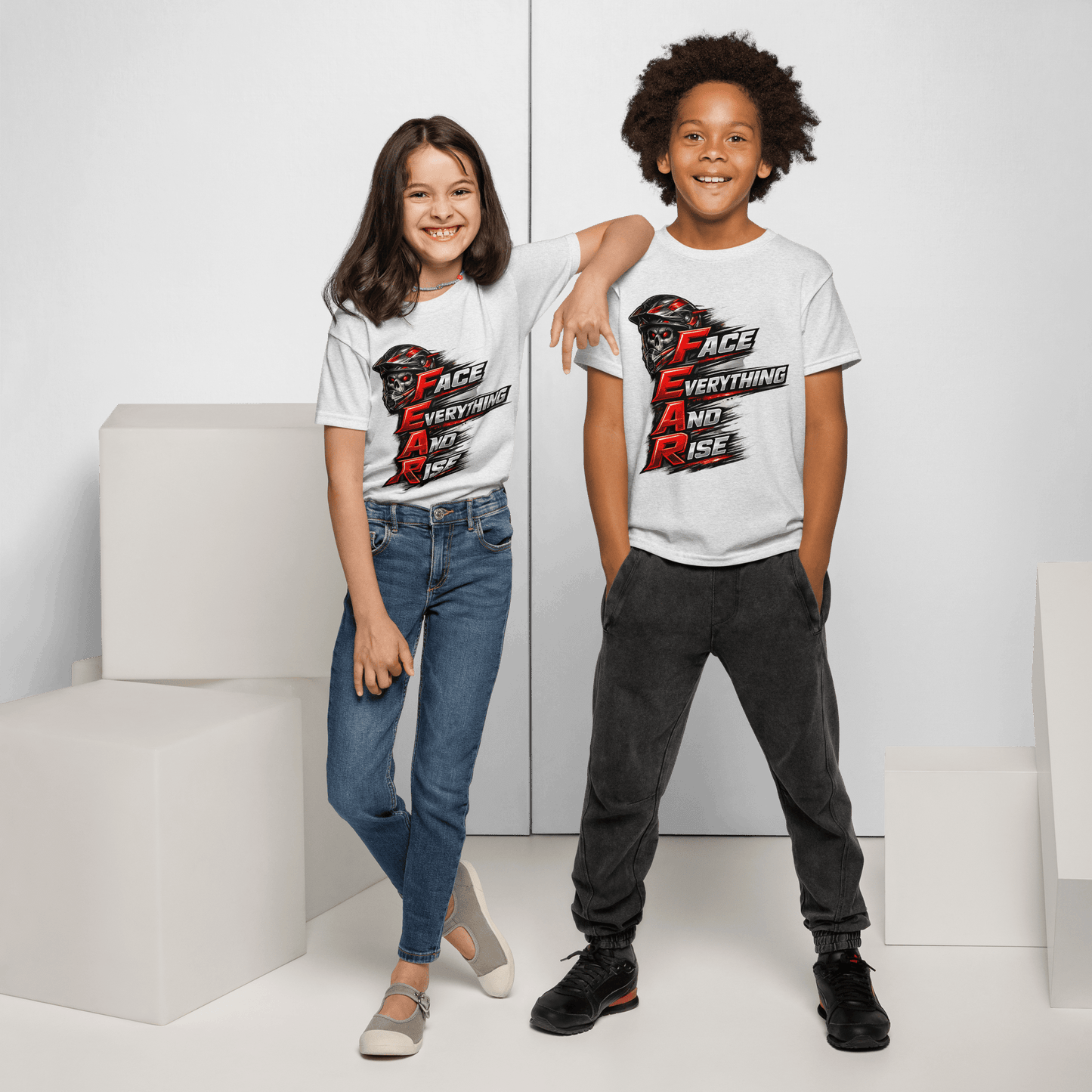 Youth FEAR Tee Ash - Kirik Motorsports