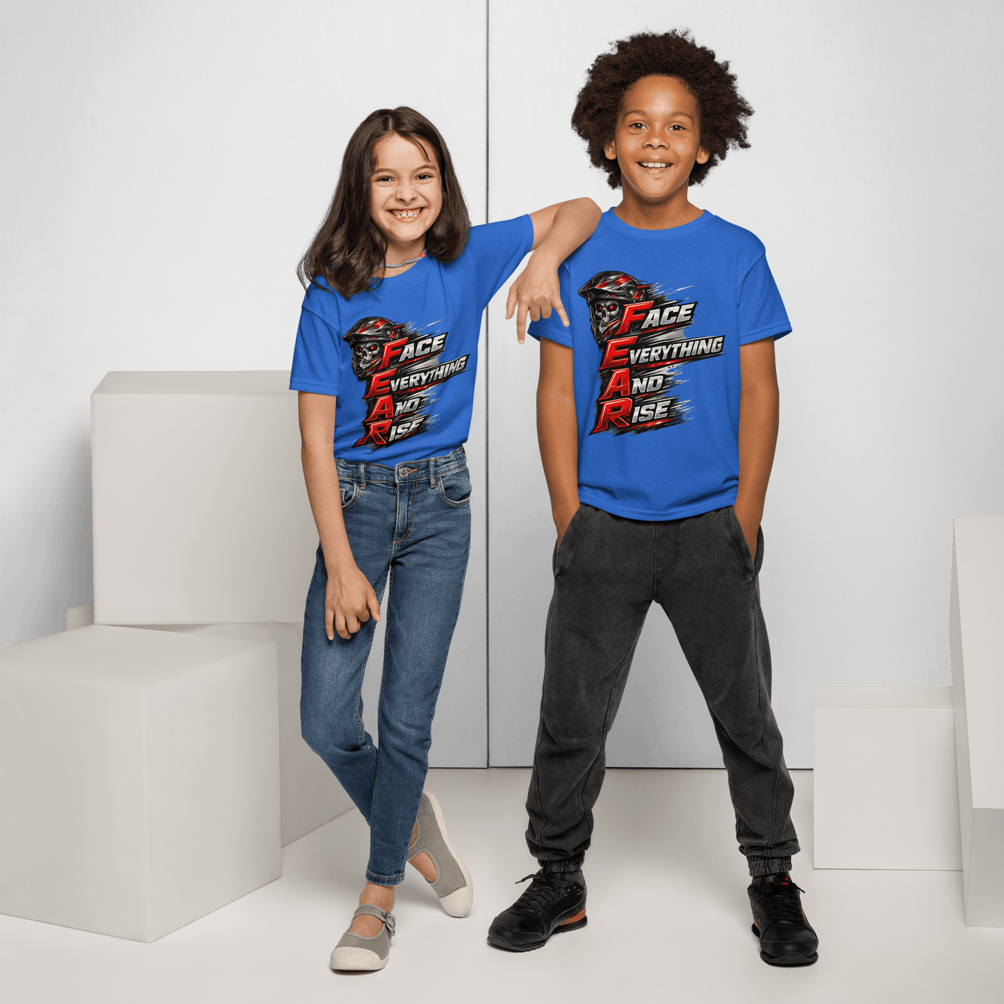 Youth FEAR Tee Royal - Kirik Motorsports