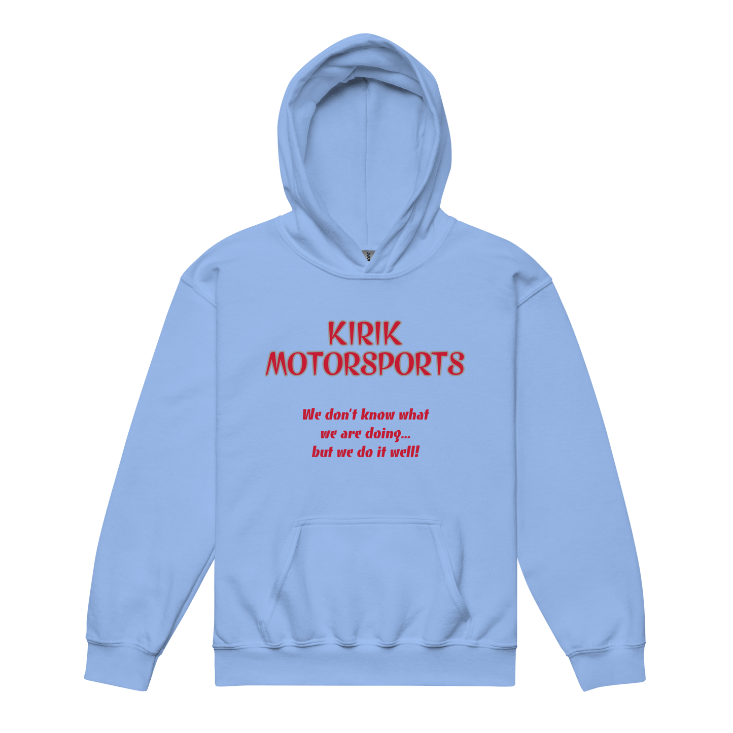 Youth KMS hoodie Carolina Blue - Kirik Motorsports