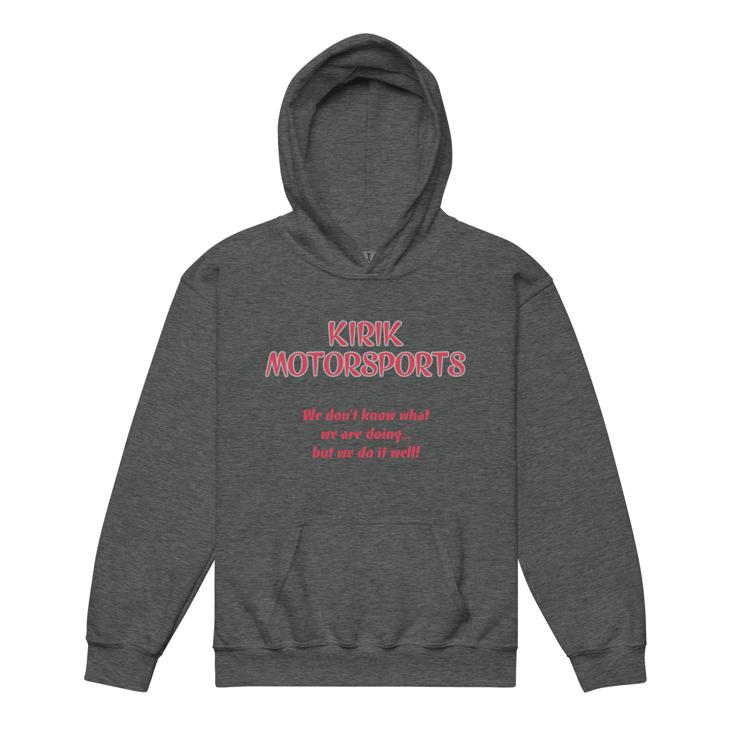 Youth KMS hoodie Dark Heather - Kirik Motorsports