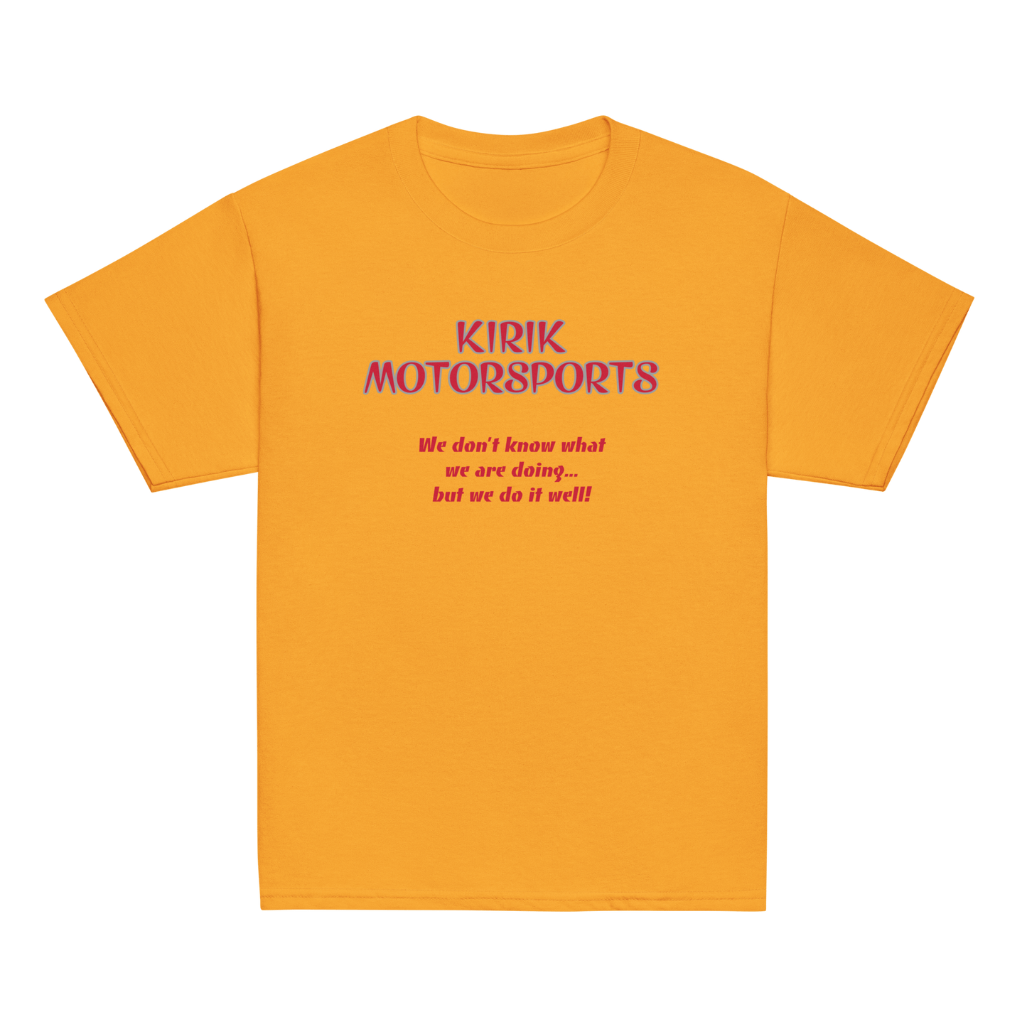 Youth KMS tee Gold - Kirik Motorsports
