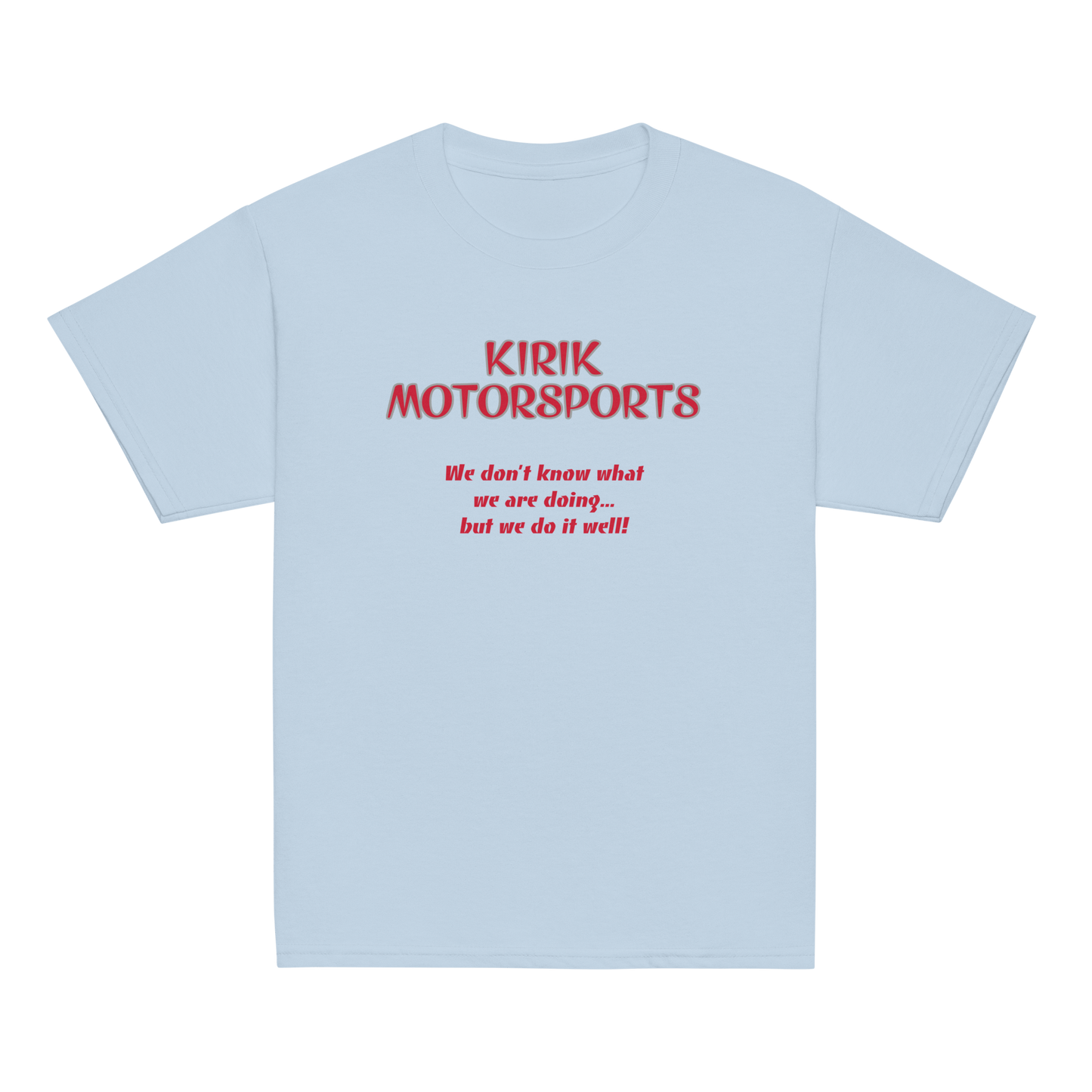 Youth KMS tee Light Blue - Kirik Motorsports